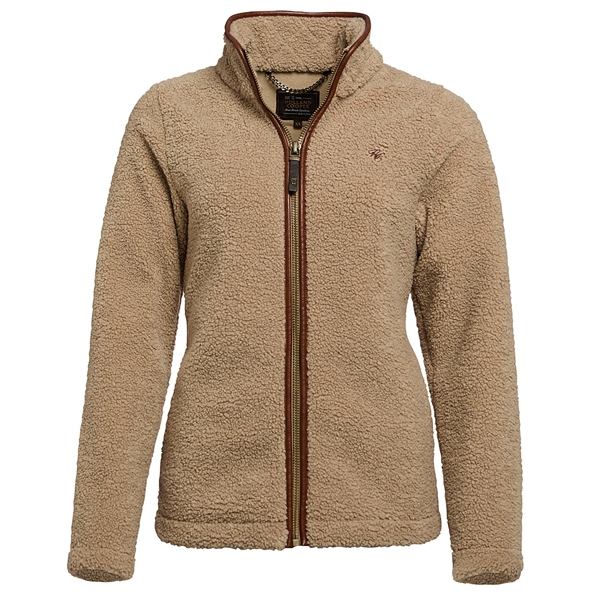 Product image 1 of 12 of Holland Cooper Women's Country Fleece Jacket - Natural Borg