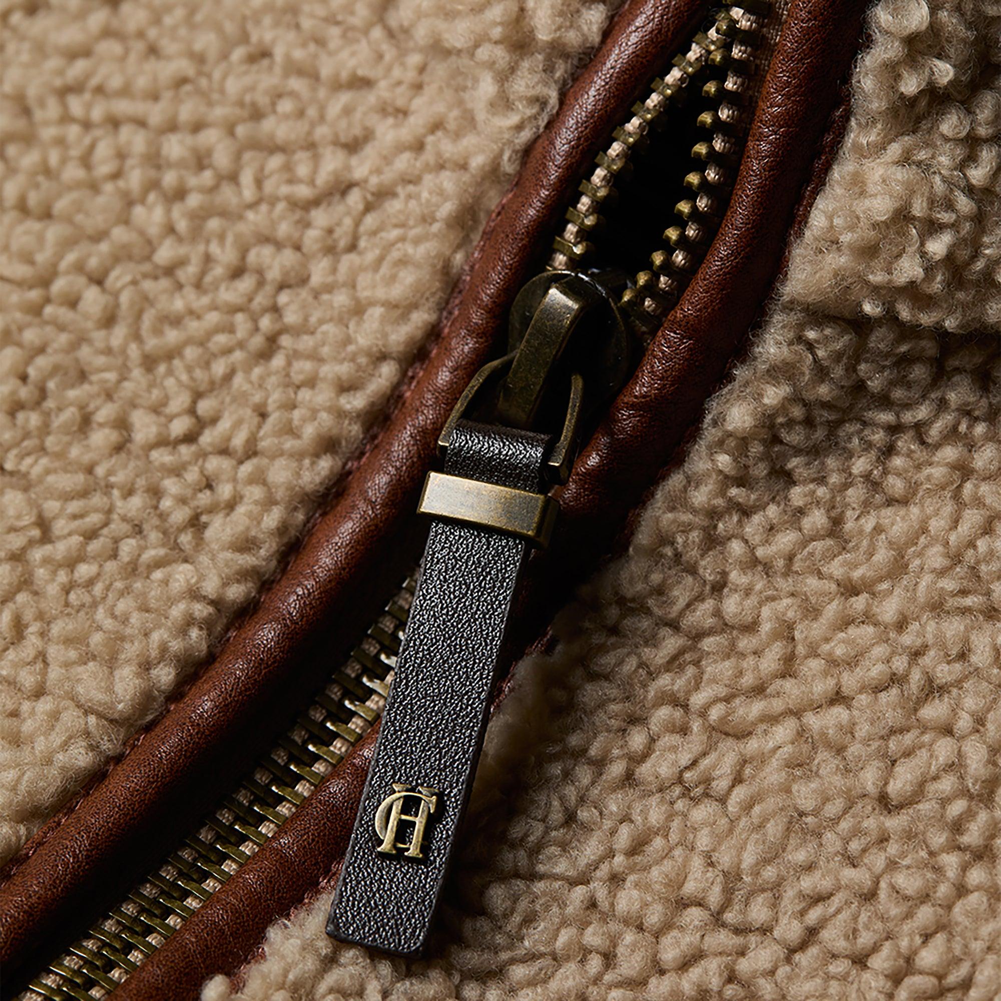 Product image 4 of 12 of Holland Cooper Women's Country Fleece Jacket - Natural Borg