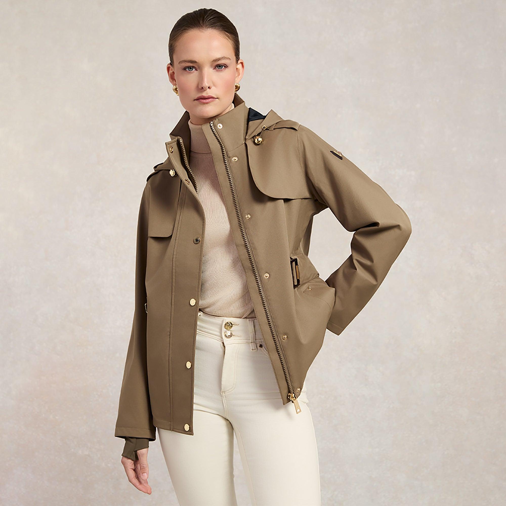 Product image 3 of 13 of Holland Cooper Women's Rosedale Waterproof Jacket - Mink