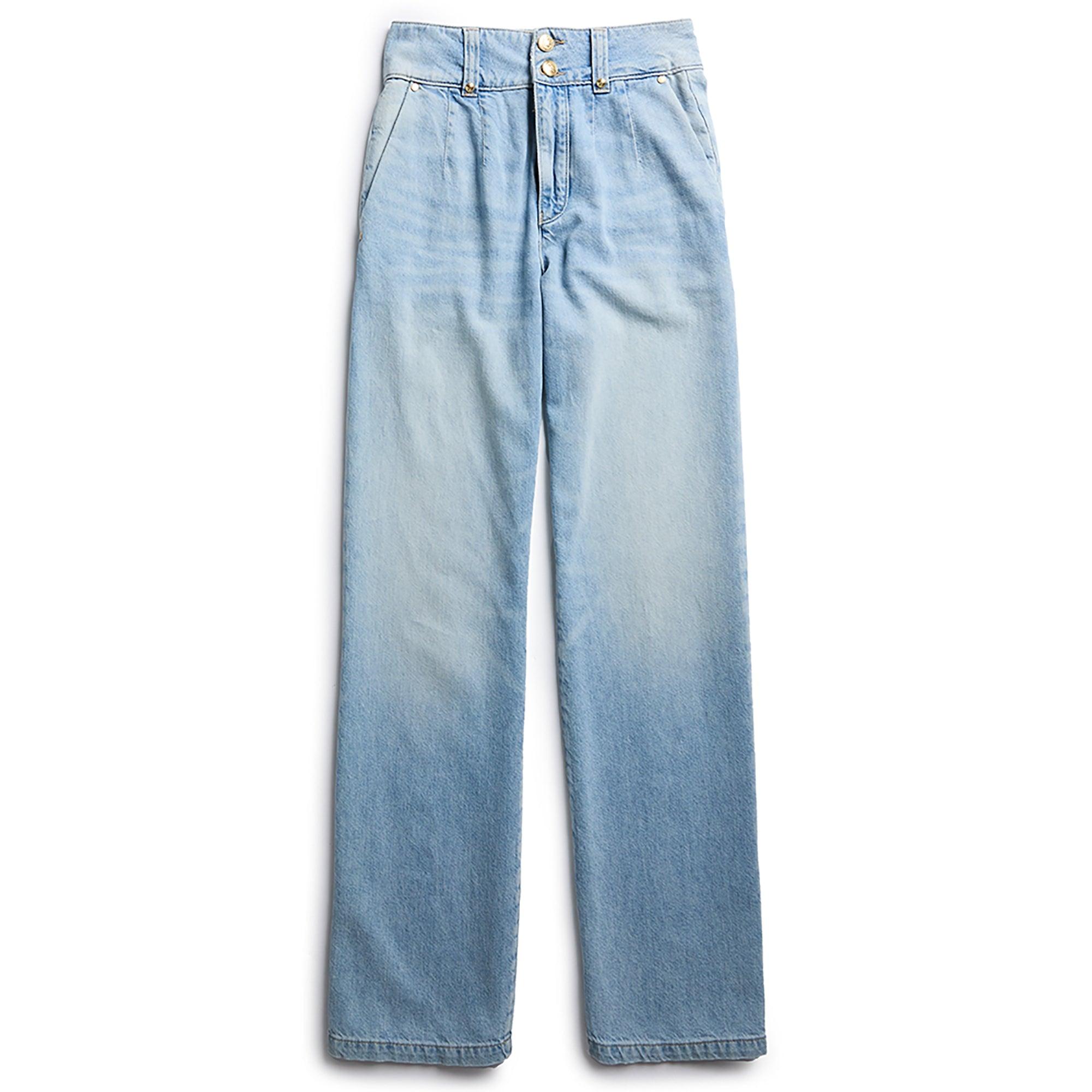 Product image 1 of 9 of Holland Cooper Women's Tailored Wide Leg Jeans - Vintage Indigo