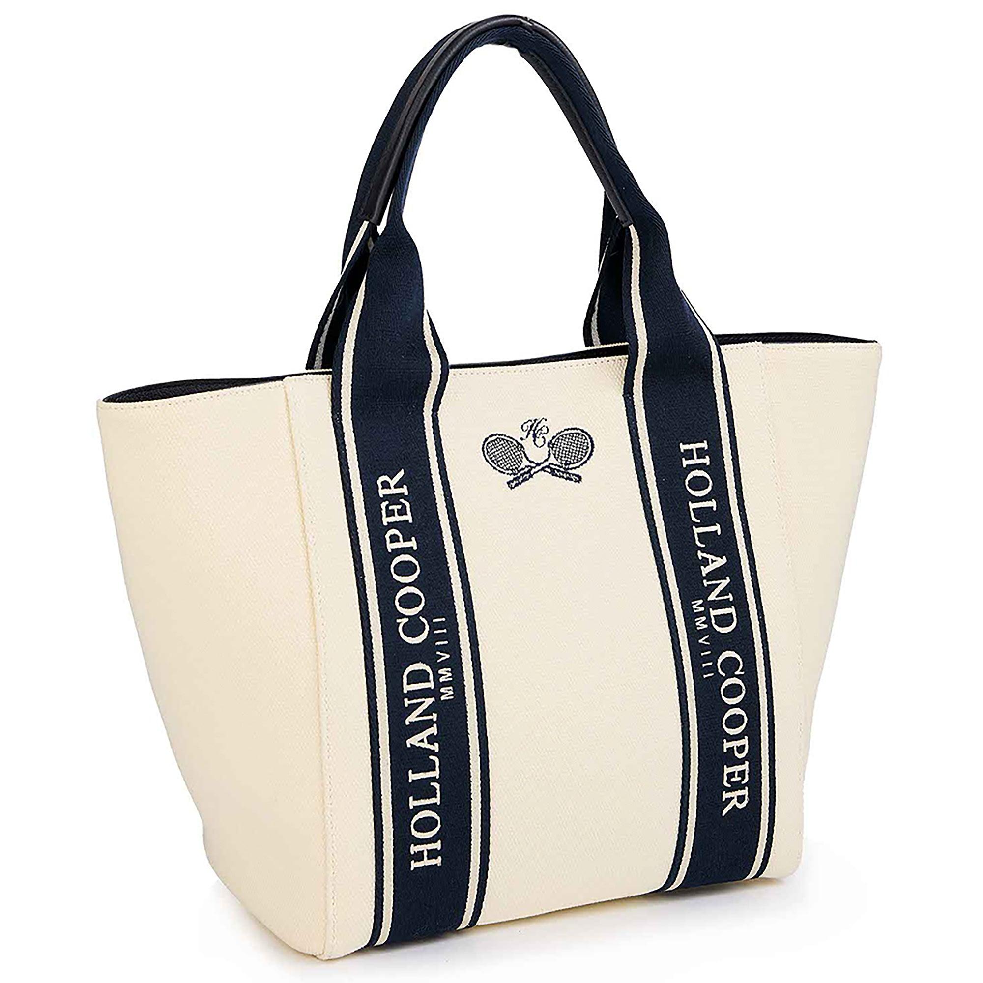 Product image 4 of 7 of Holland Cooper Women's Racquets Tote - Ecru Navy