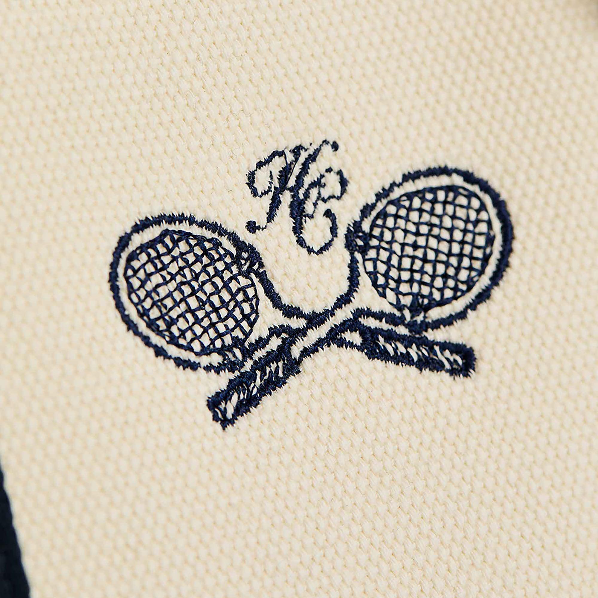 Product image 6 of 7 of Holland Cooper Women's Racquets Tote - Ecru Navy