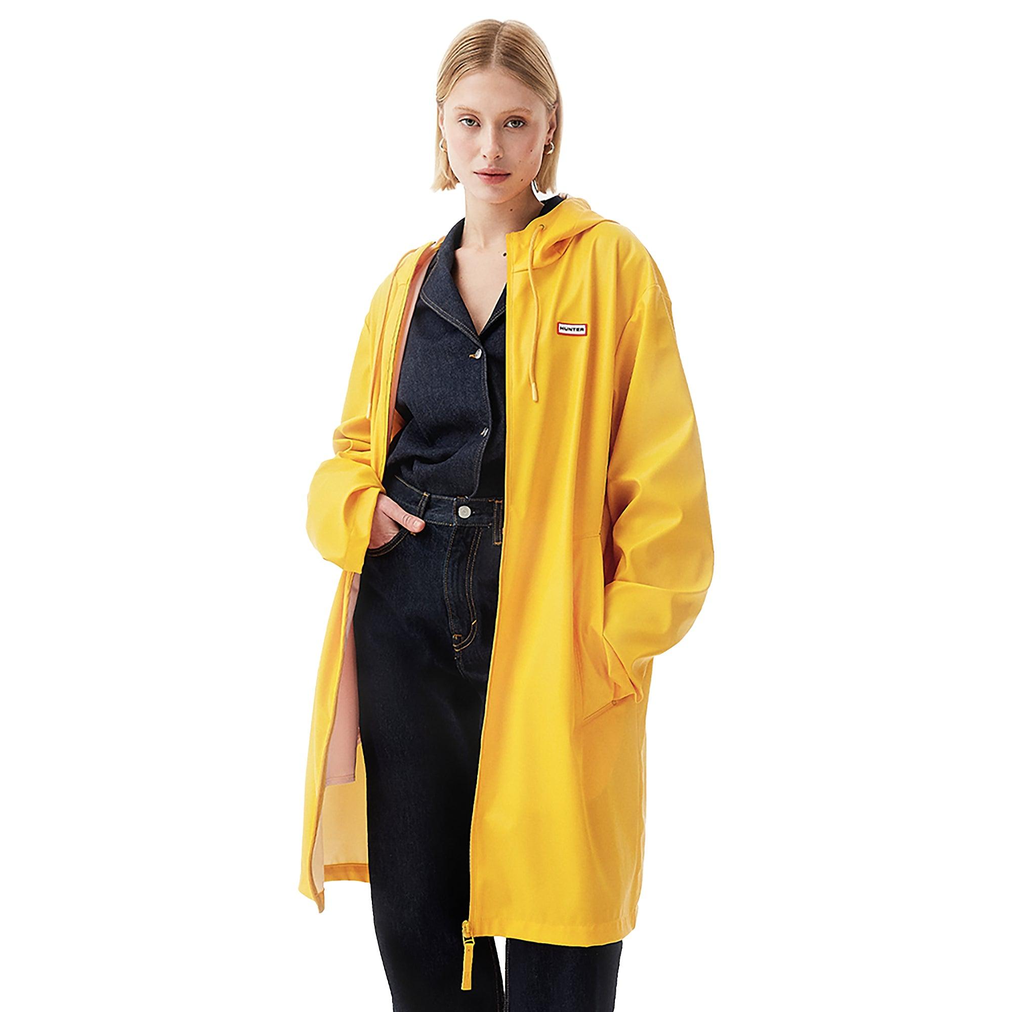 Product image 1 of 8 of Hunter Unisex Downpour Andrea PU Rain Coat - Gold Fusion