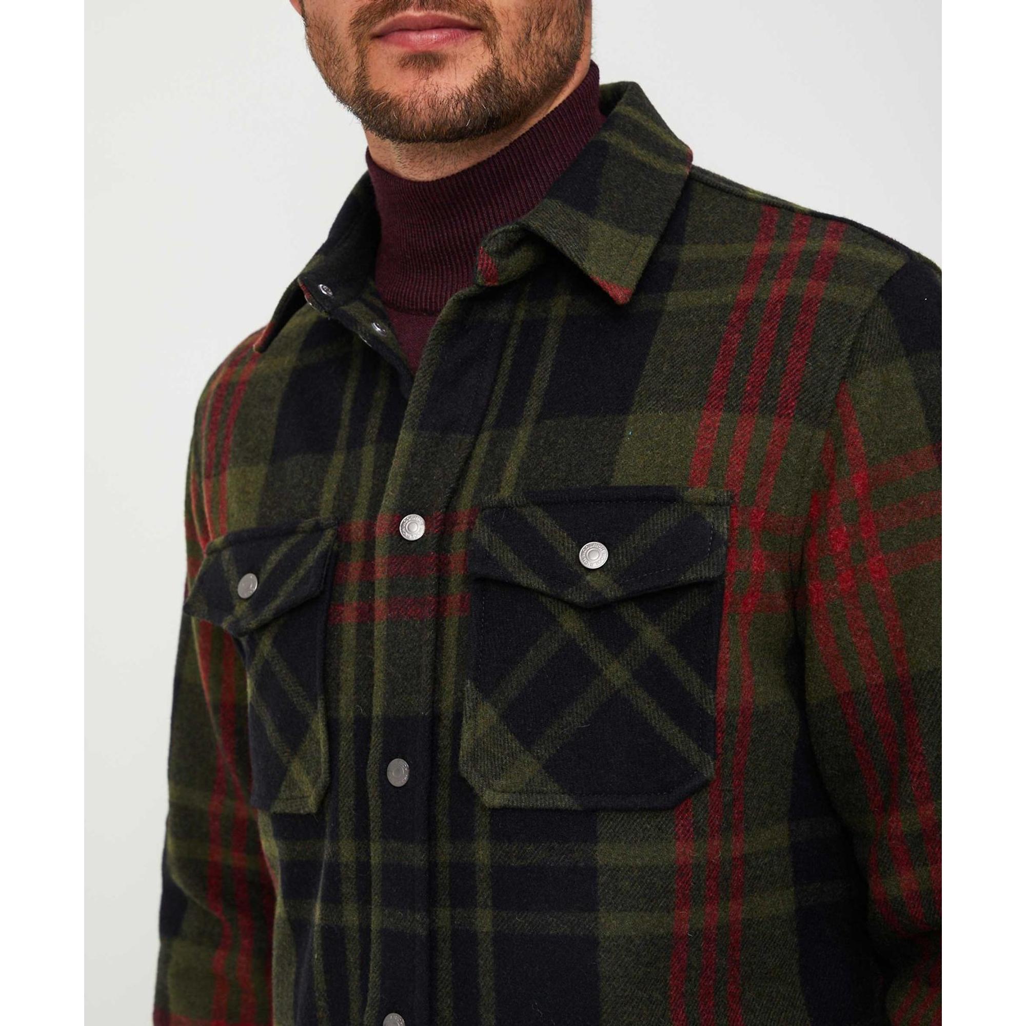 Product image 5 of 6 of Woolrich Men's Alaskan Melton Overshirt - Greenstone Check