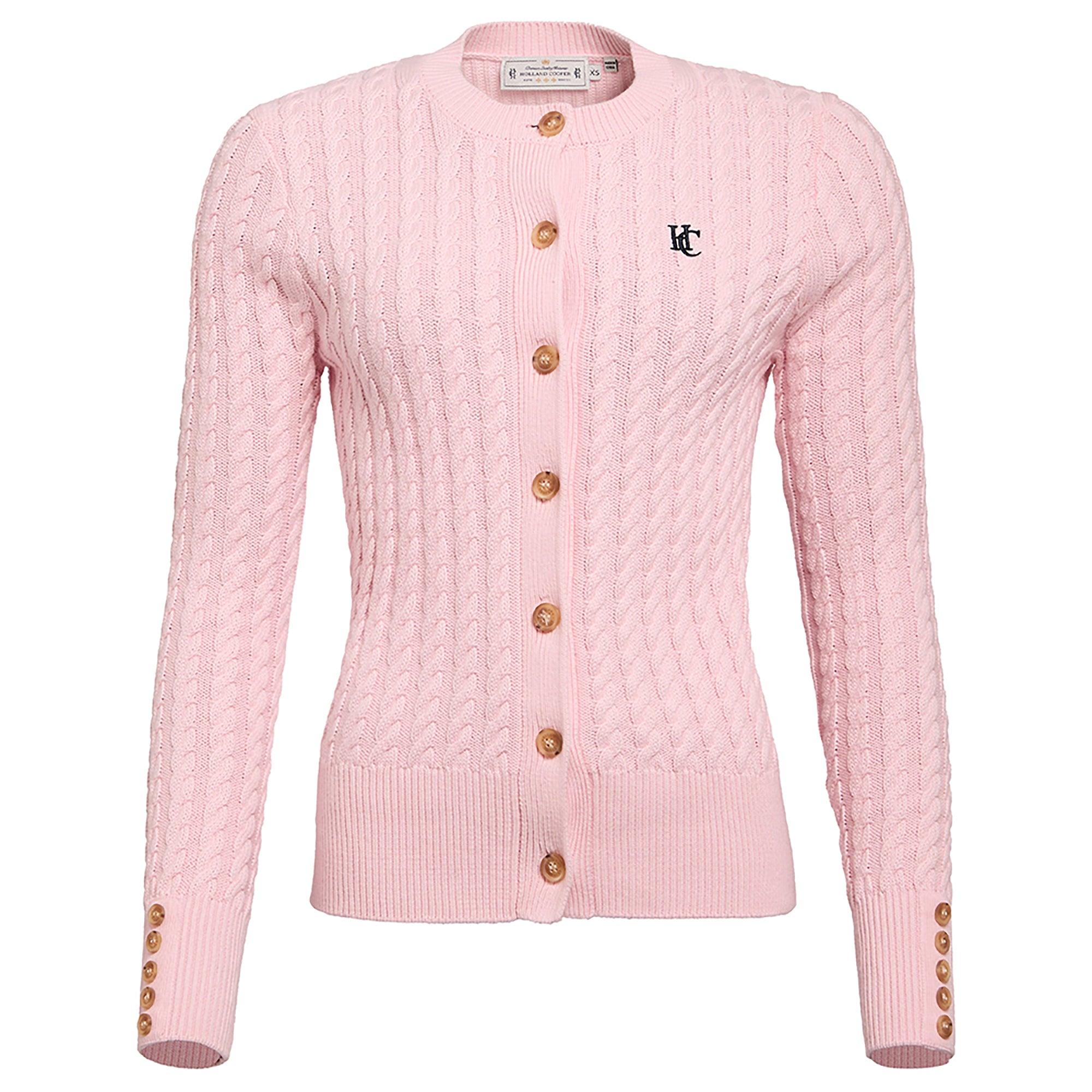 Product image 1 of 7 of Holland Cooper Women's Cotswold Cardigan - Soft Pink