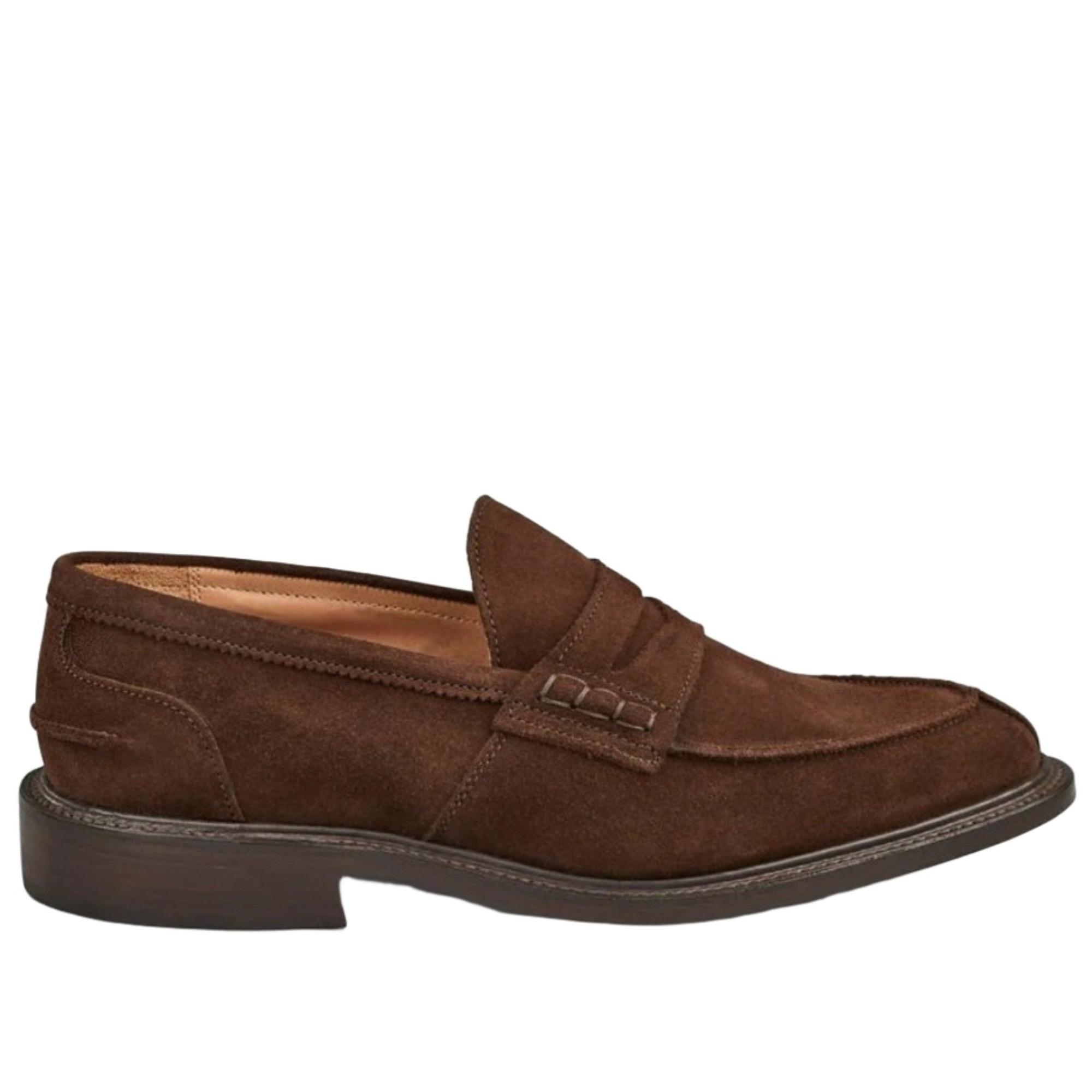 Product image 1 of 5 of Tricker’s James Penny Loafer – Chocolate Suede