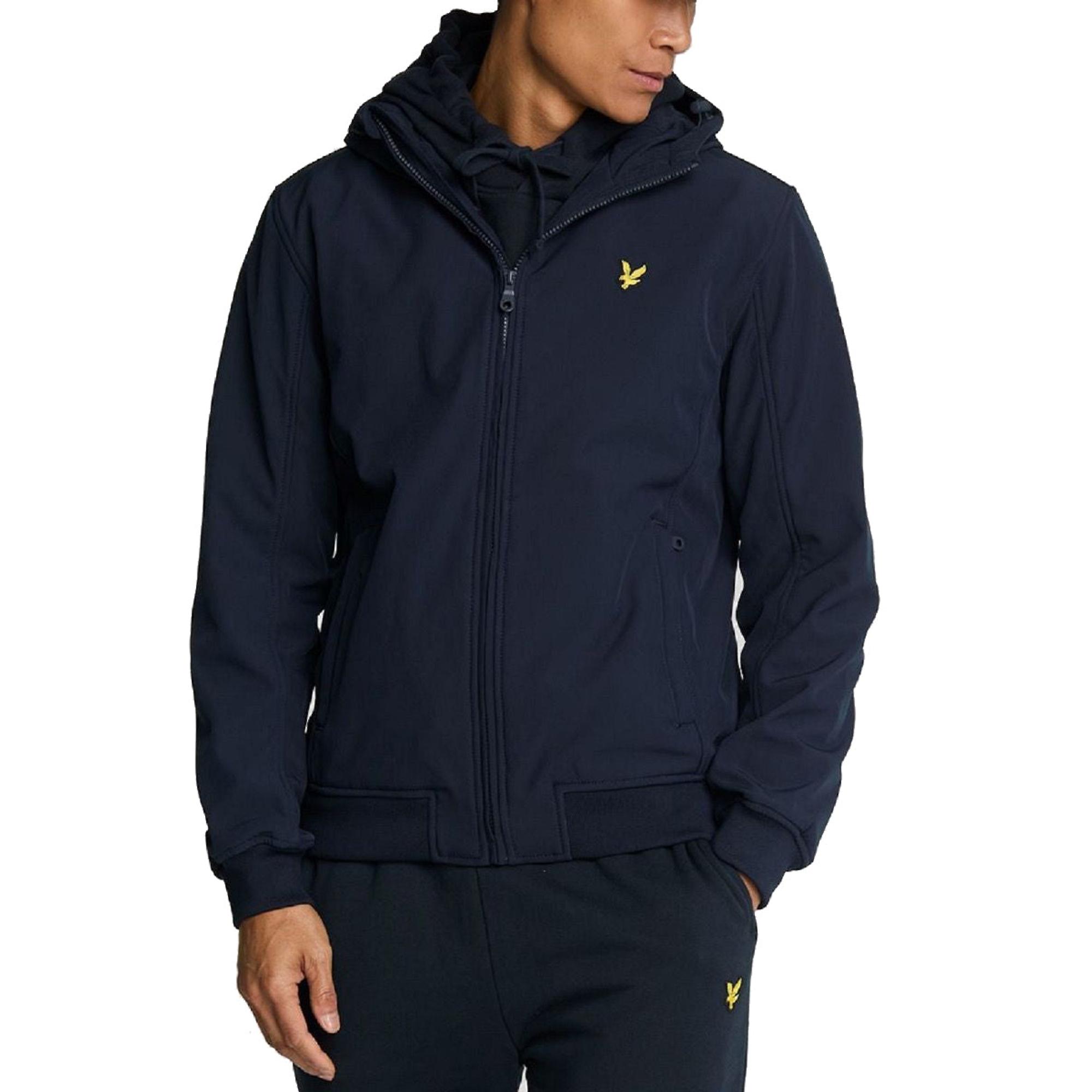 Product image 1 of 4 of Lyle & Scott Men's Fleece Back Softshell Jacket - Dark Navy