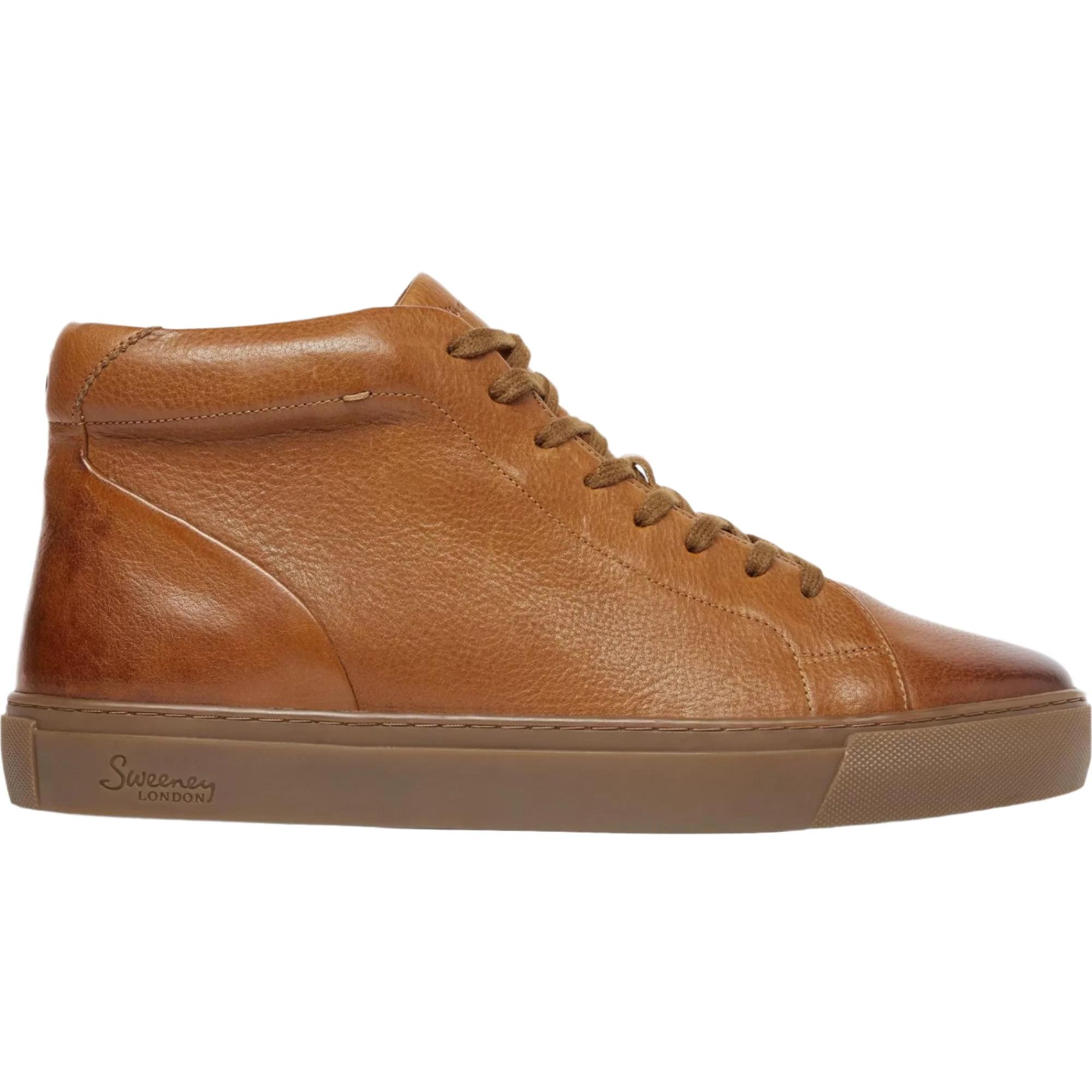 Product image 1 of 5 of Oliver Sweeney Men's Laxey Hi-Top Trainers - Light Tan
