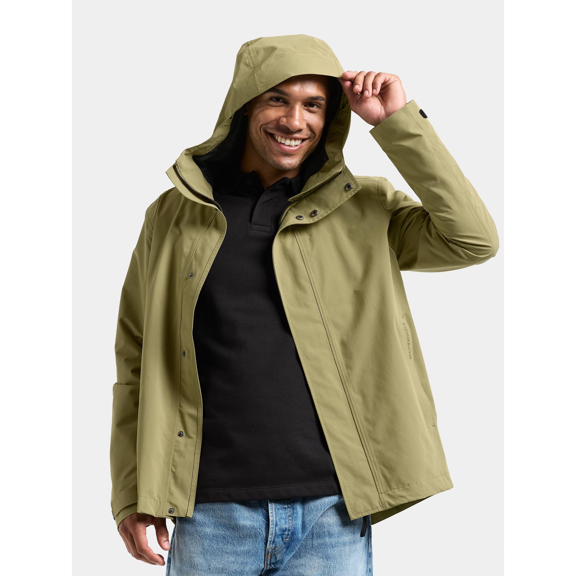 Product image 7 of 12 of Didriksons Men's Logan Waterproof Jacket - Olive Green