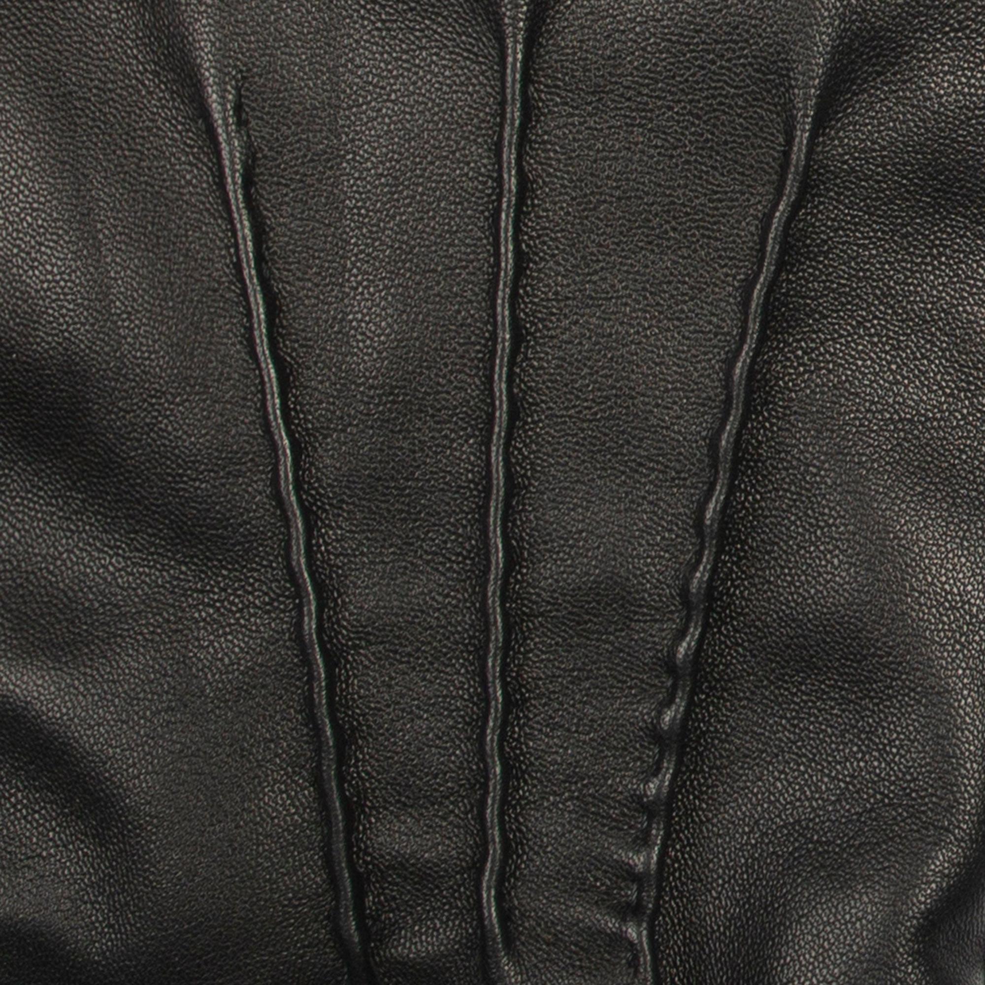 Product image 8 of 10 of Dents Men's Tetbury Handsewn Three-Point Wool and Cashmere Blend-Lined Leather Gloves - Black