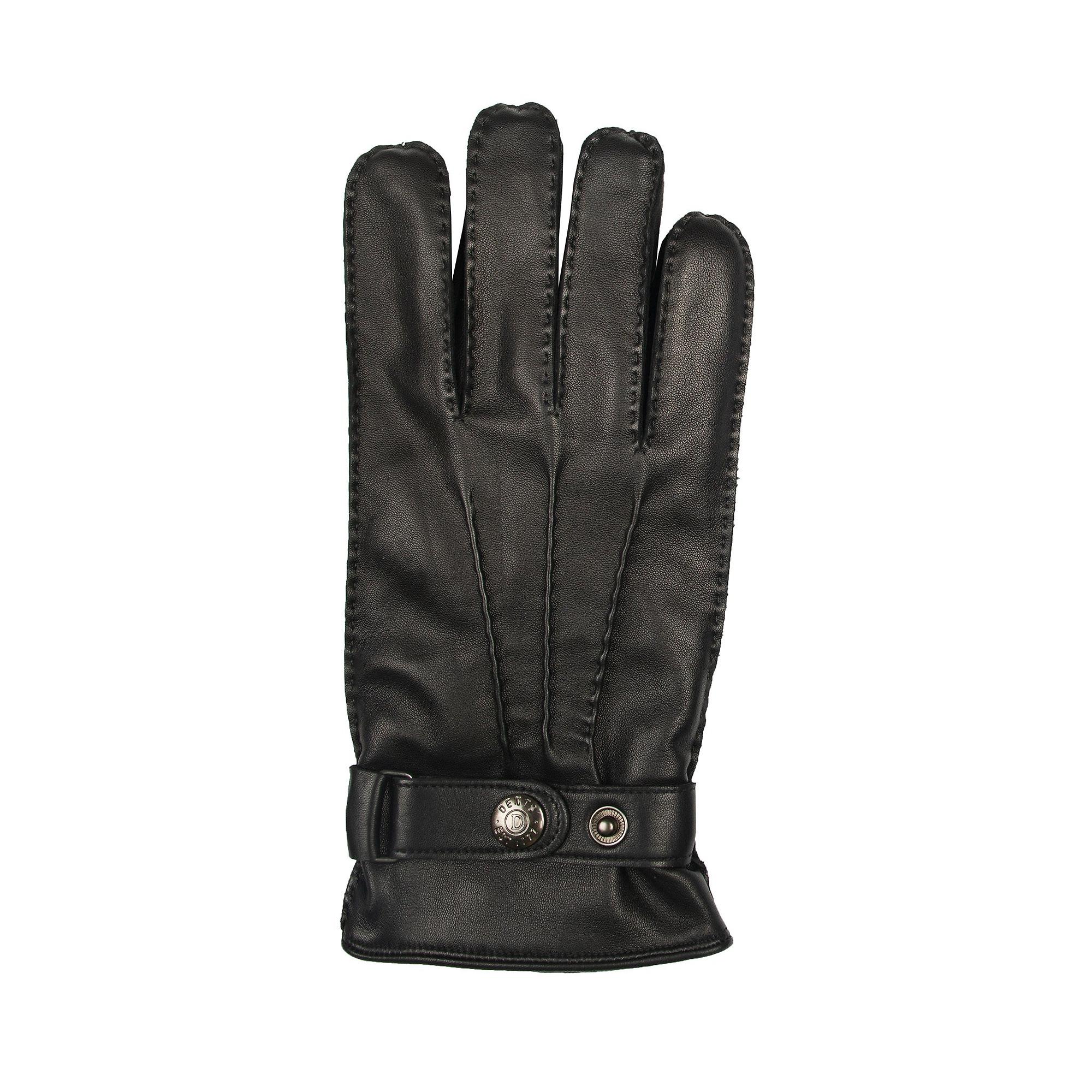 Product image 3 of 10 of Dents Men's Tetbury Handsewn Three-Point Wool and Cashmere Blend-Lined Leather Gloves - Black