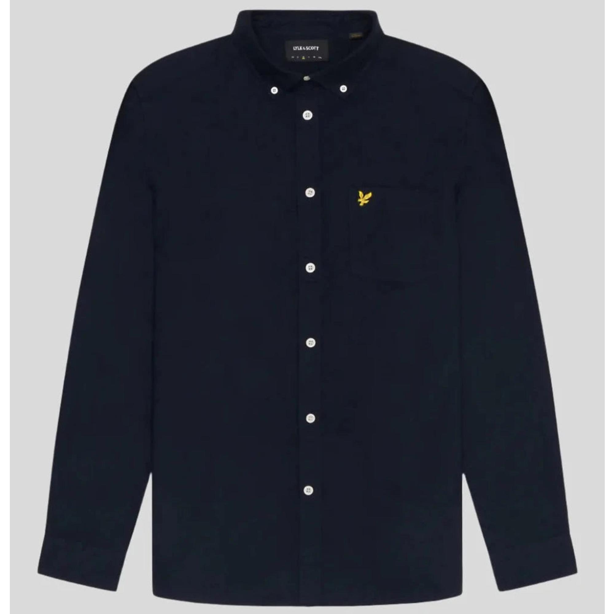 Product image 5 of 5 of Lyle & Scott Men's Plain Oxford Shirt - Dark Navy
