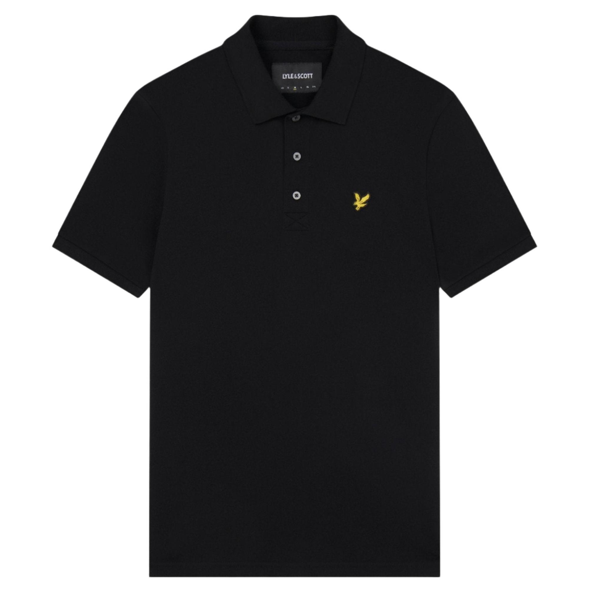 Product image 5 of 5 of Lyle & Scott Men's Plain Polo Shirt - Jet Black