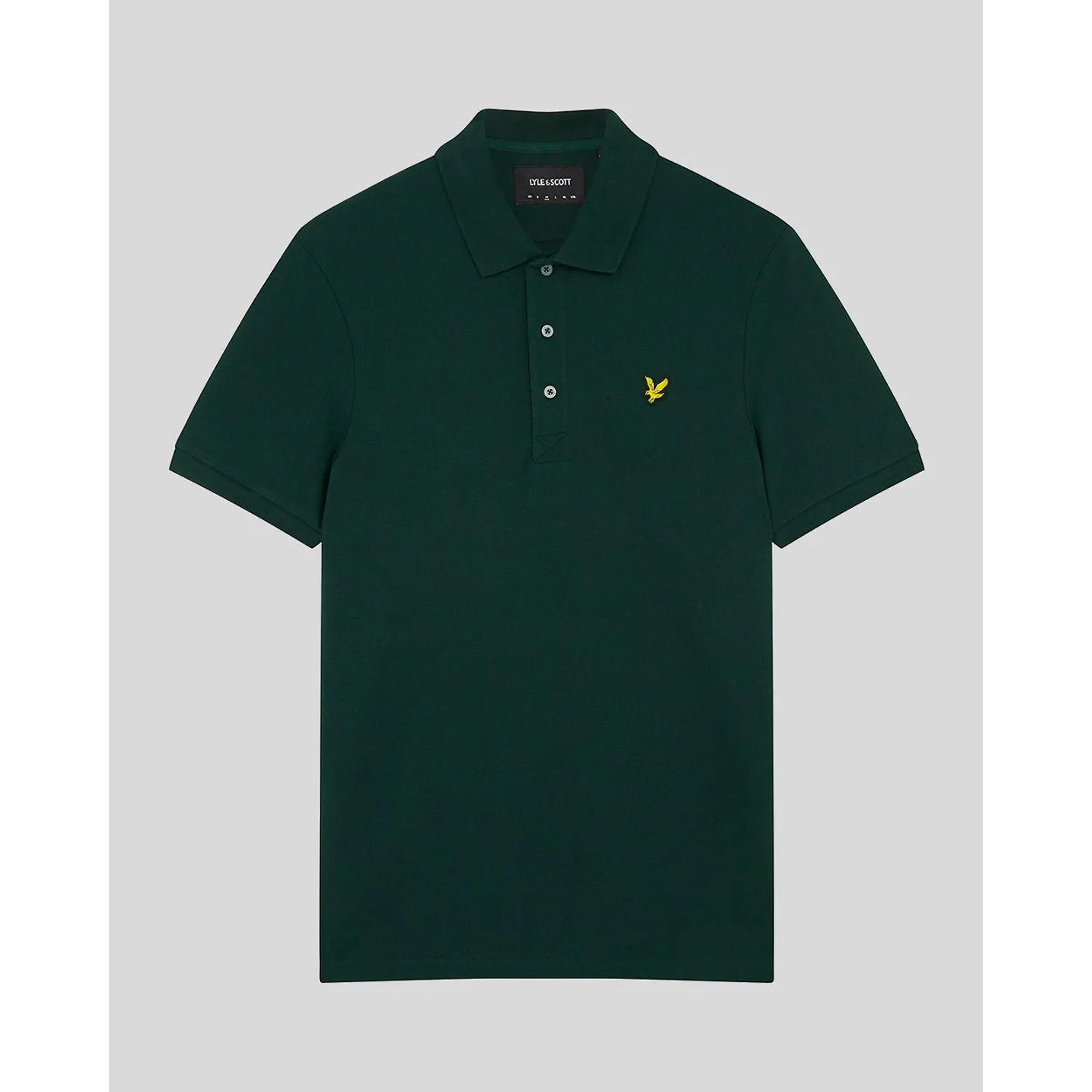 Product image 5 of 5 of Lyle & Scott Men's Plain Polo Shirt - Deep Green