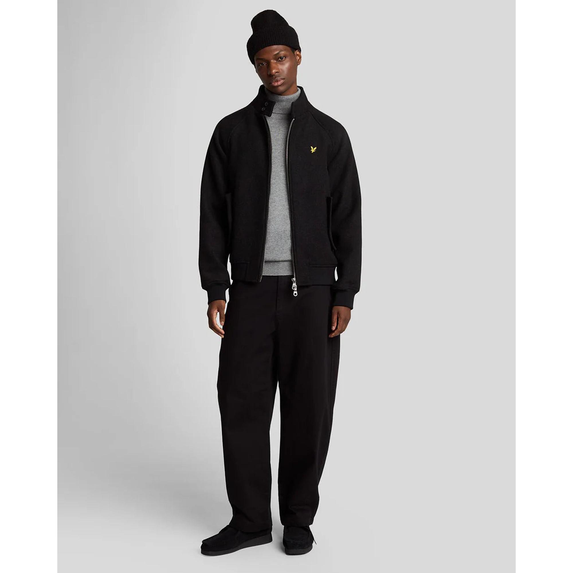 Product image 5 of 5 of Lyle & Scott Men's Double Face Wool Harrington - Jet Black