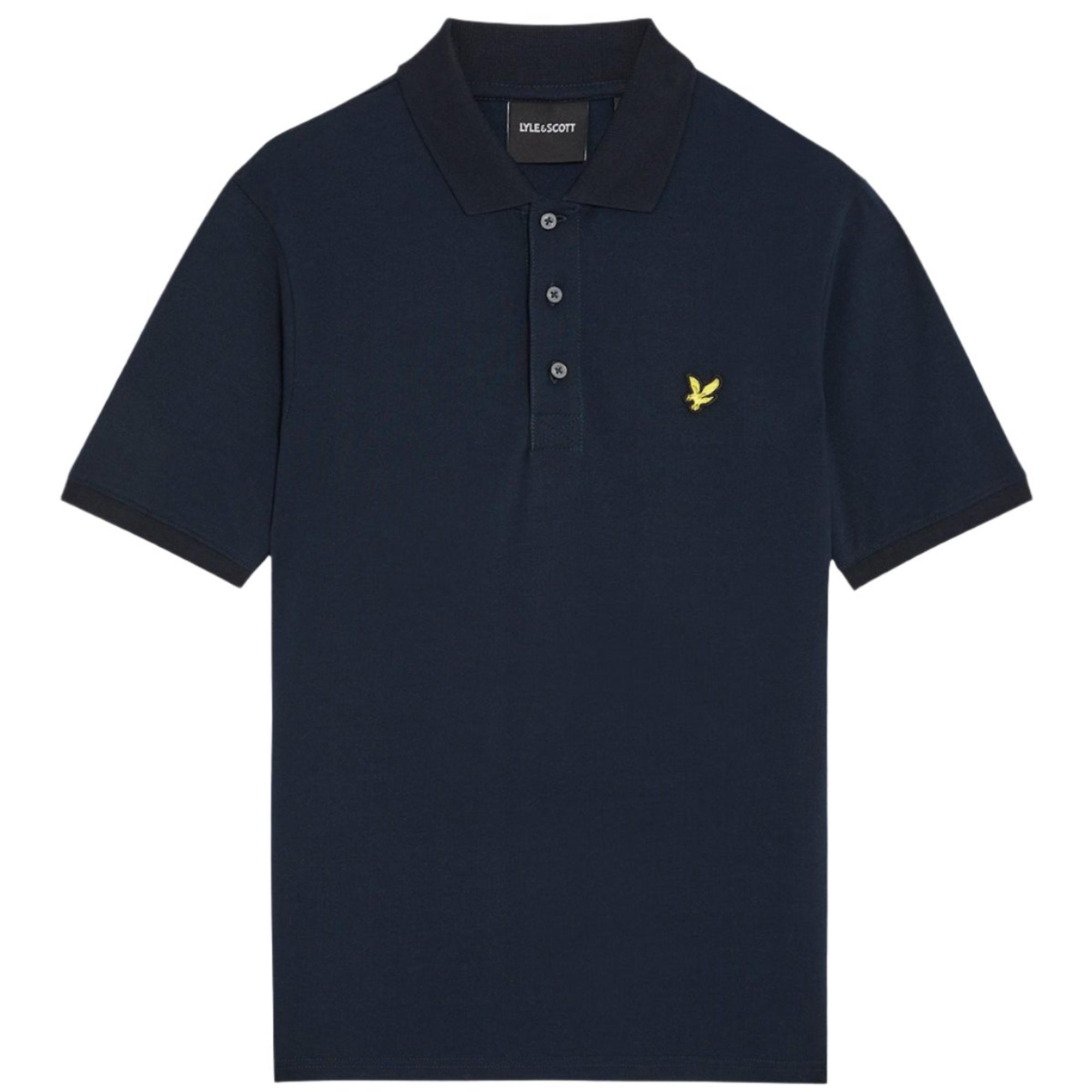 Product image 5 of 5 of Lyle & Scott Men's Plain Polo Shirt - Dark Navy