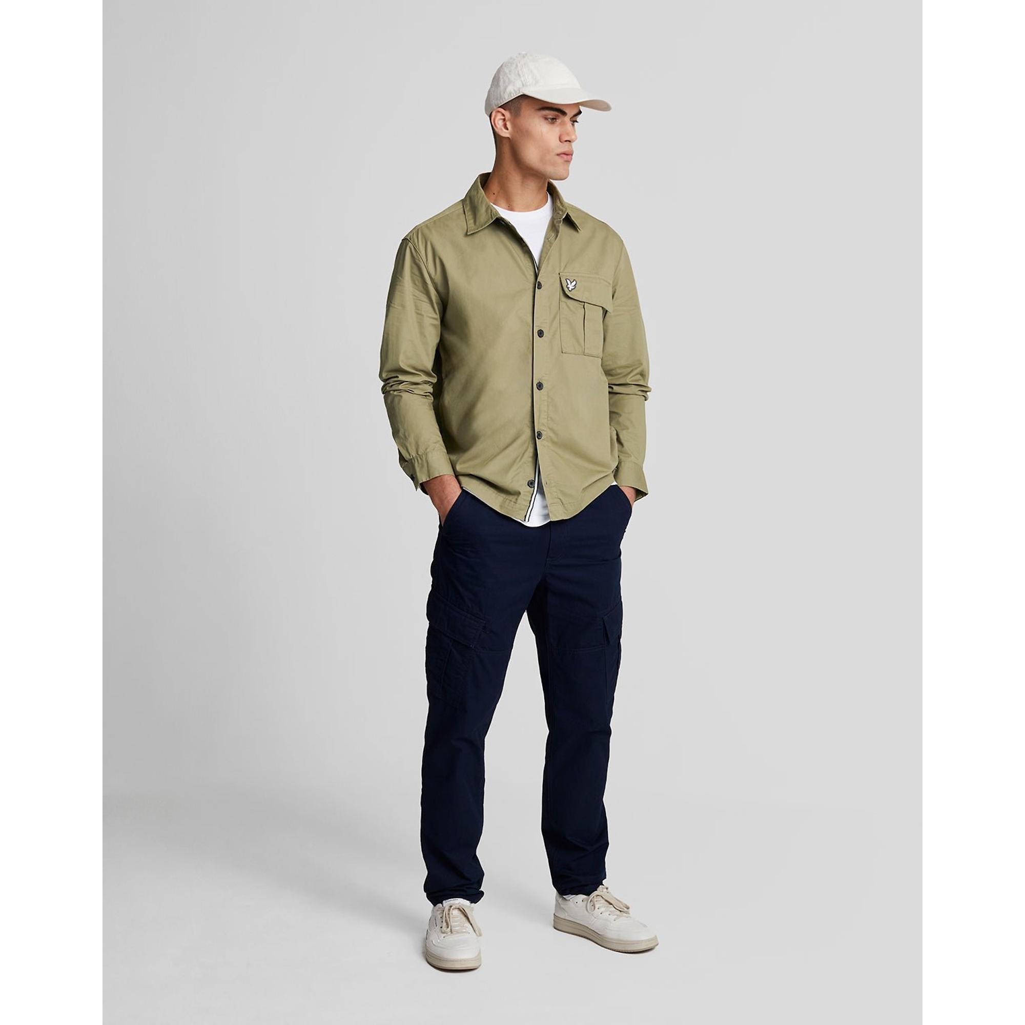 Product image 2 of 5 of Lyle & Scott Men's Premium Pleated Pocket Overshirt - Woolwich