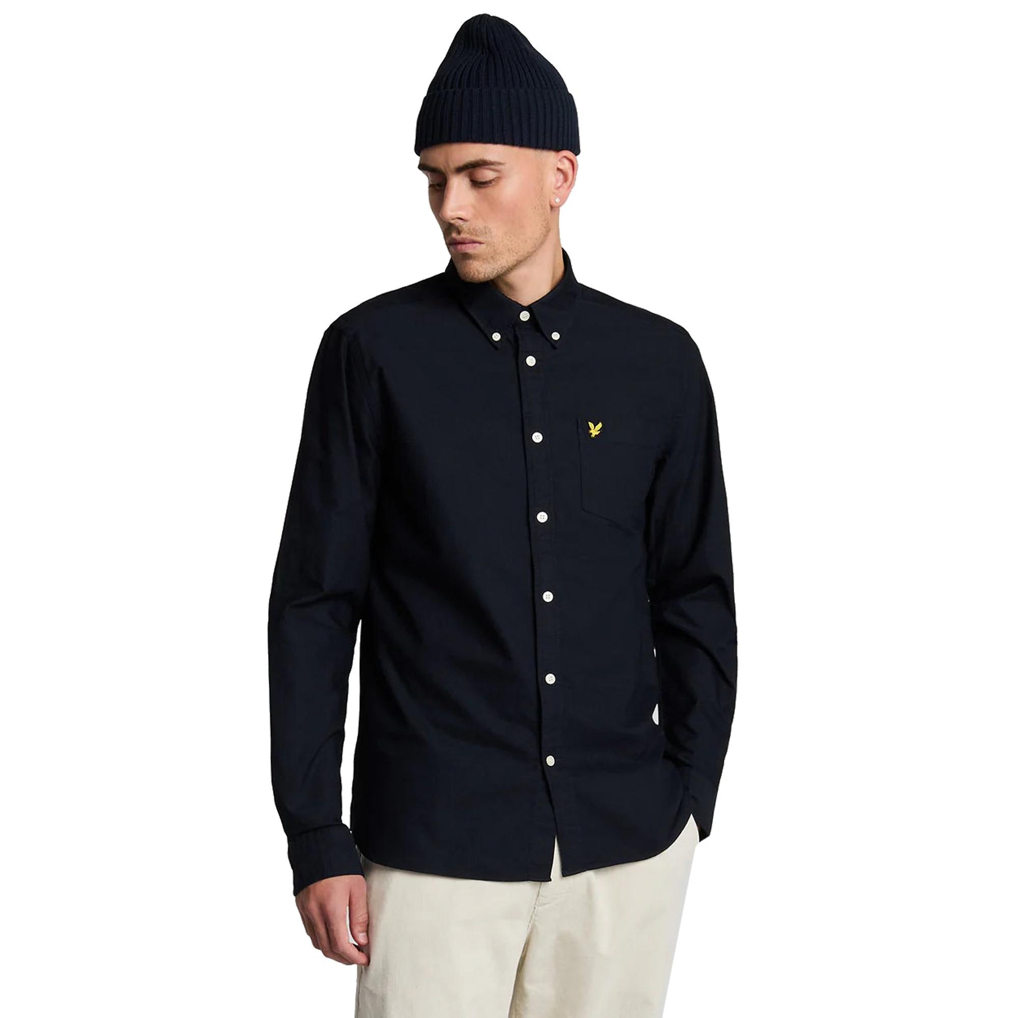 Product image 1 of 5 of Lyle & Scott Men's Plain Oxford Shirt - Dark Navy
