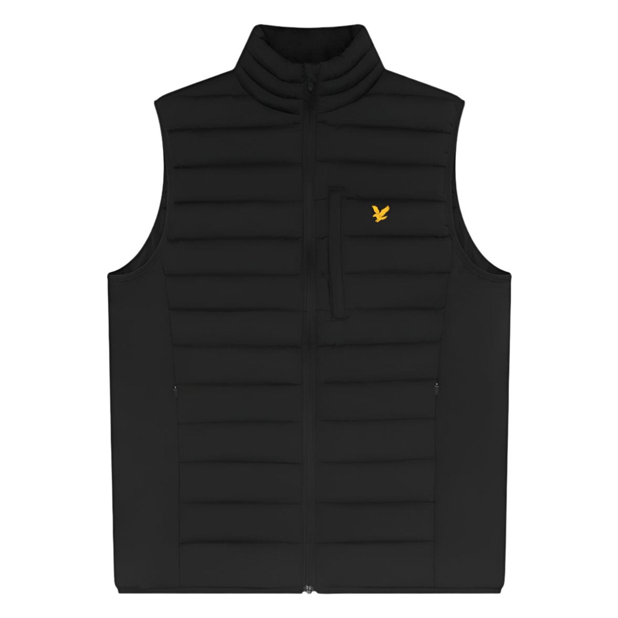 Product image 1 of 5 of Lyle & Scott Men's Stretch Lightweight Quilted Gilet - Jet Black
