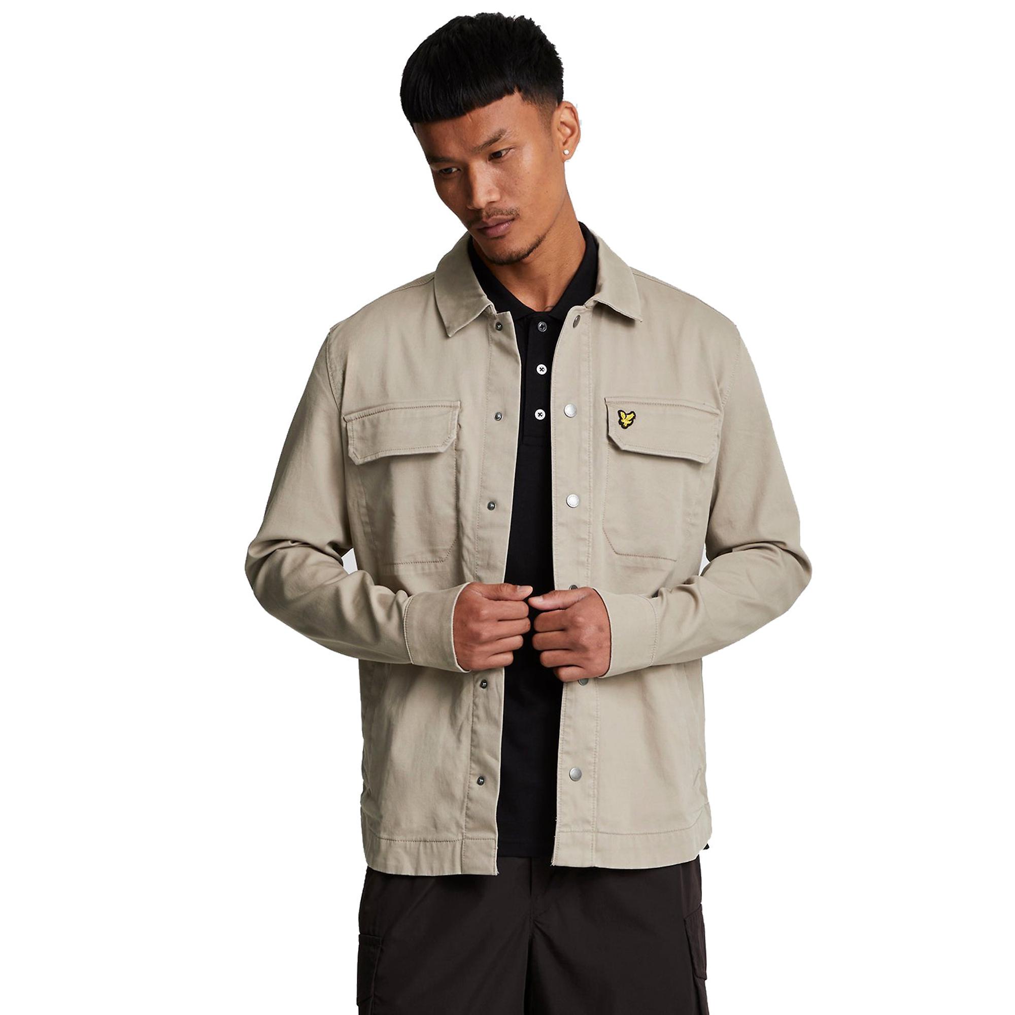 Product image 1 of 4 of Lyle & Scott Men's Bedford Cord Overshirt - Heritage Taupe