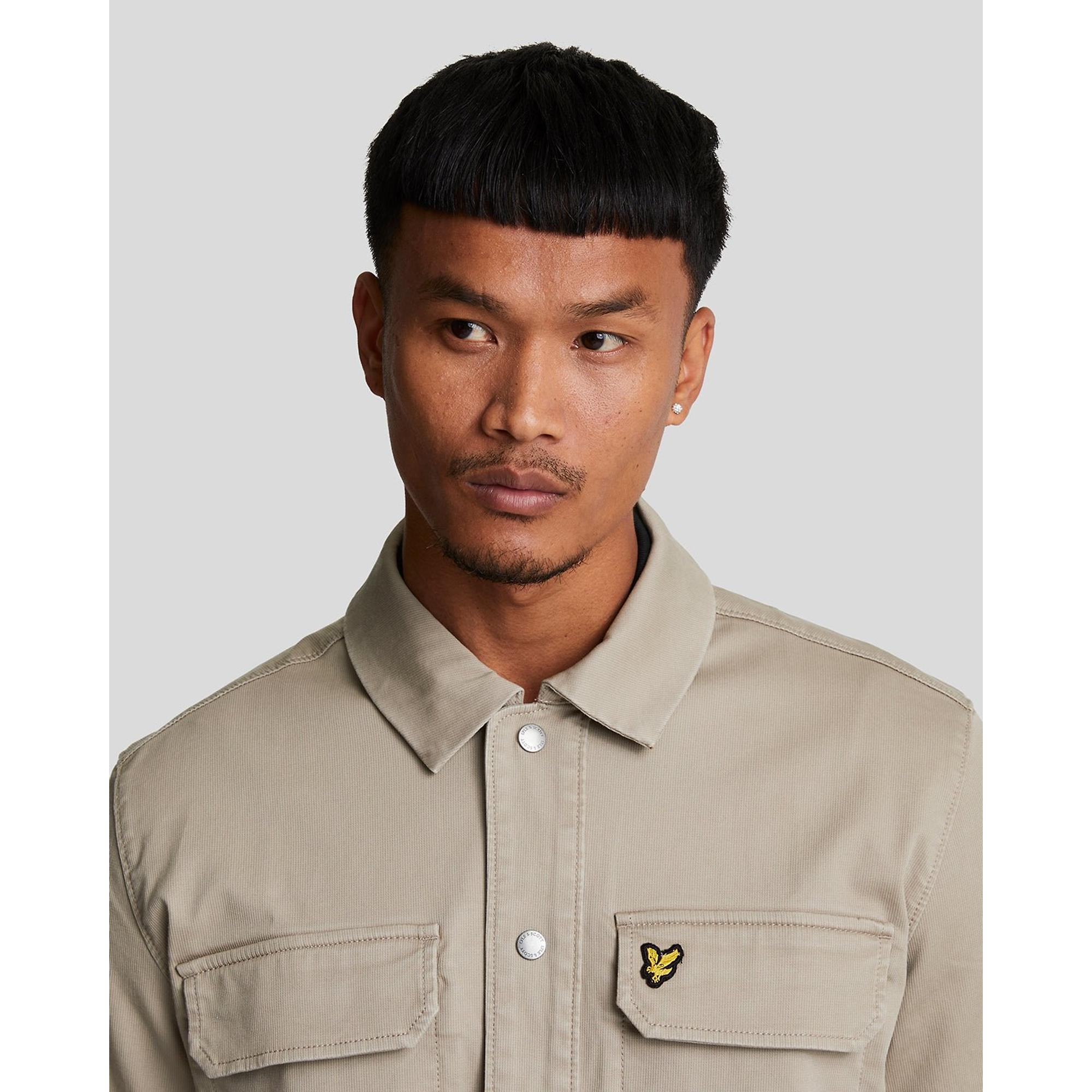 Product image 3 of 4 of Lyle & Scott Men's Bedford Cord Overshirt - Heritage Taupe