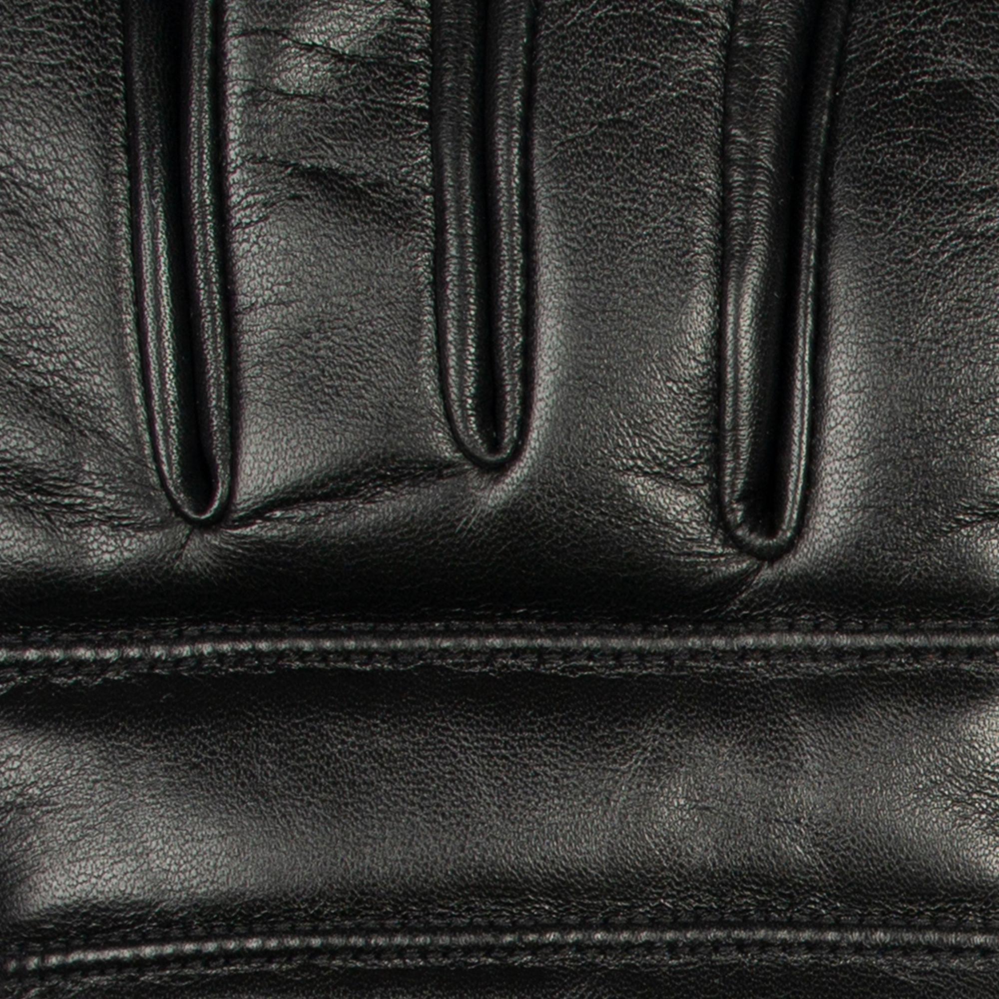 Product image 7 of 10 of Dents Men's Skipton Water-Resistant Faux Fur-Lined Leather Gloves - Black