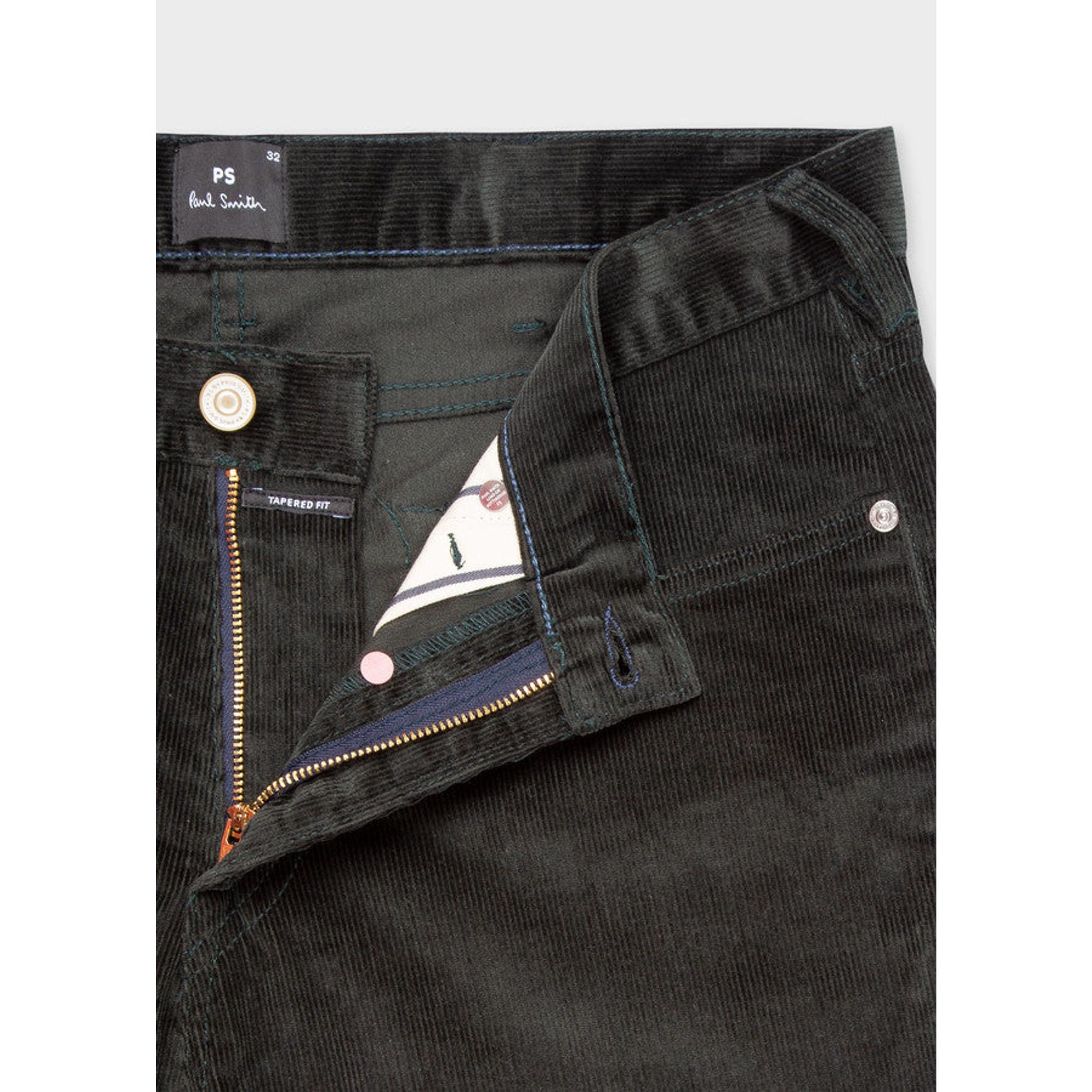 Product image 3 of 3 of Paul Smith Mens Tapered Fit Corduroy Jeans - Green