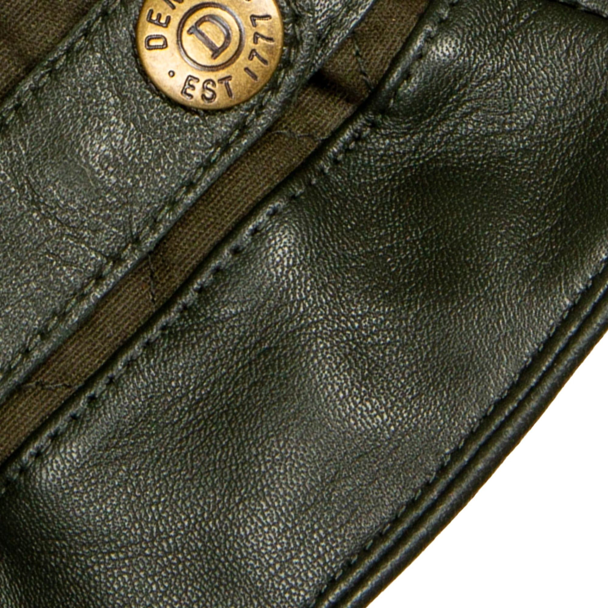 Product image 12 of 12 of Dents Men's Bruton Touchscreen Water-Resistant Fleece-Lined Leather Gloves - Olive