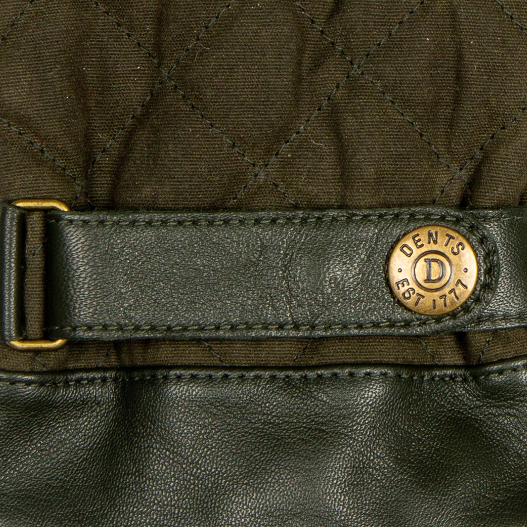 Product image 10 of 12 of Dents Men's Bruton Touchscreen Water-Resistant Fleece-Lined Leather Gloves - Olive