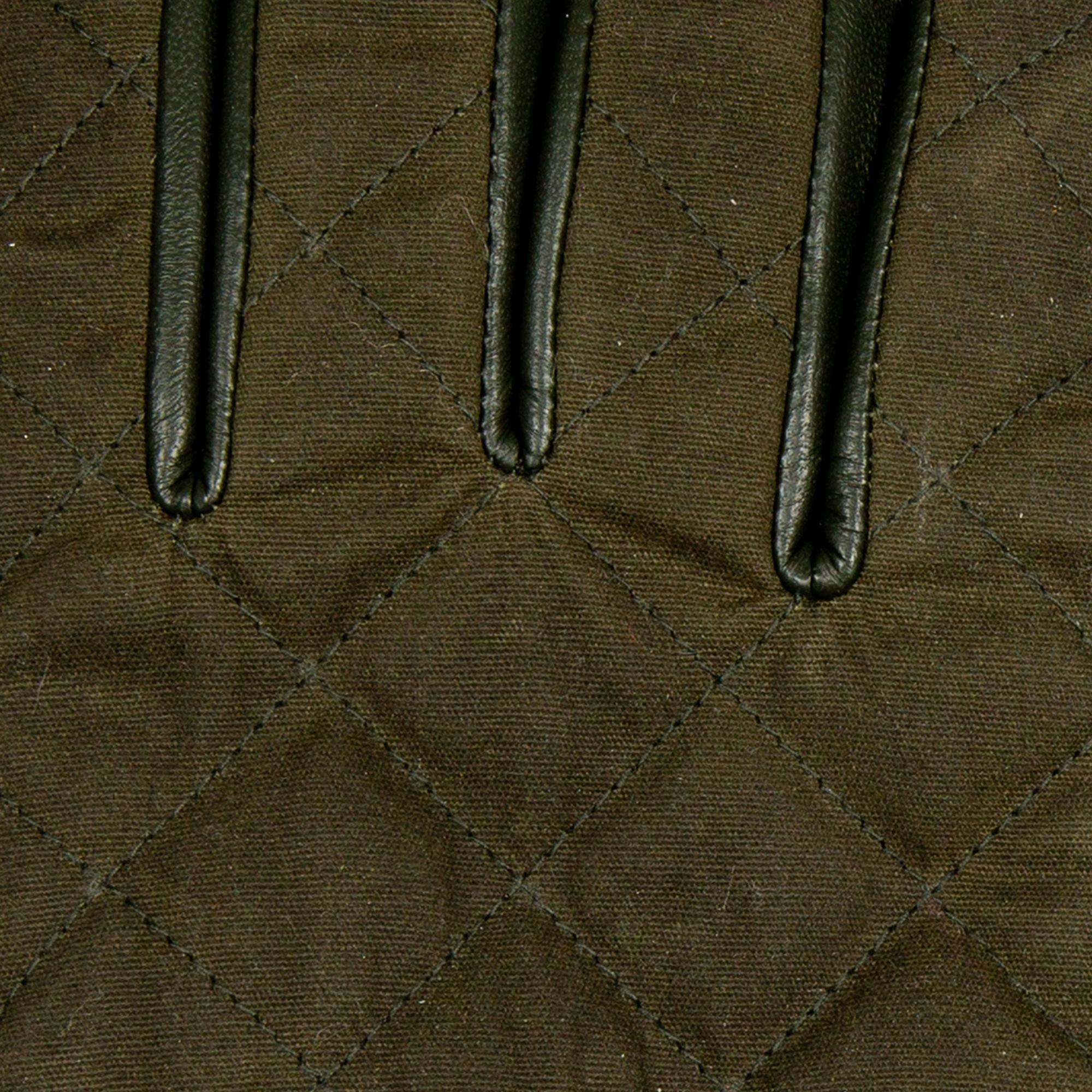 Product image 9 of 12 of Dents Men's Bruton Touchscreen Water-Resistant Fleece-Lined Leather Gloves - Olive