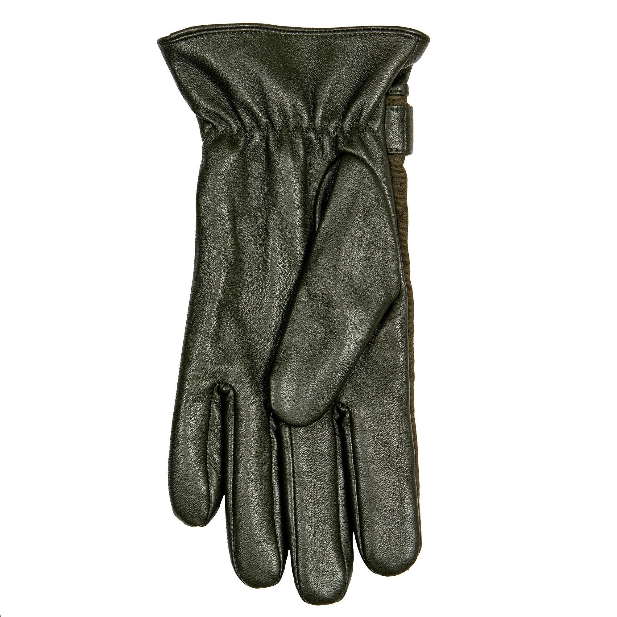 Product image 7 of 12 of Dents Men's Bruton Touchscreen Water-Resistant Fleece-Lined Leather Gloves - Olive