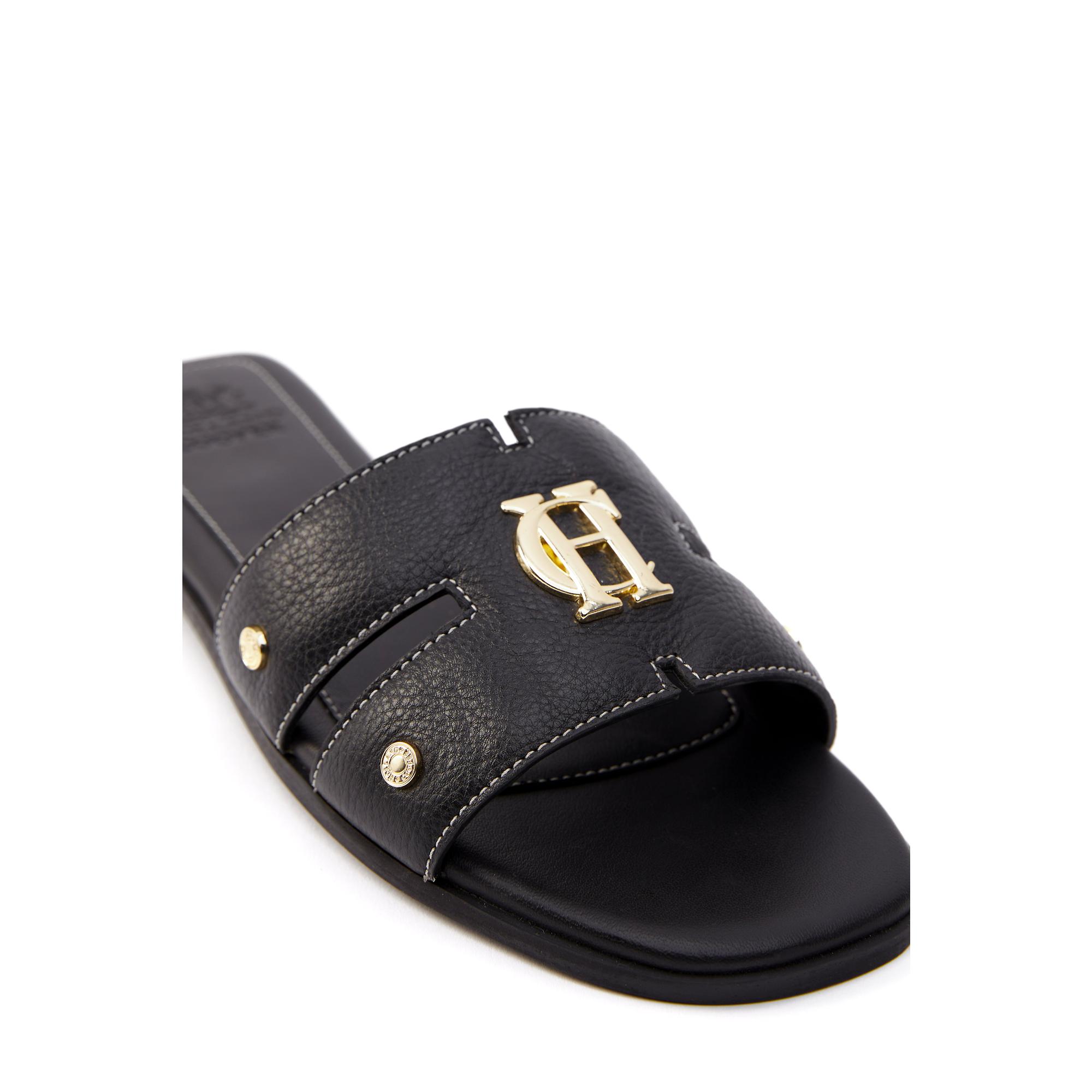 Product image 4 of 5 of Holland Cooper Women's Monogram Slides - Black Leather