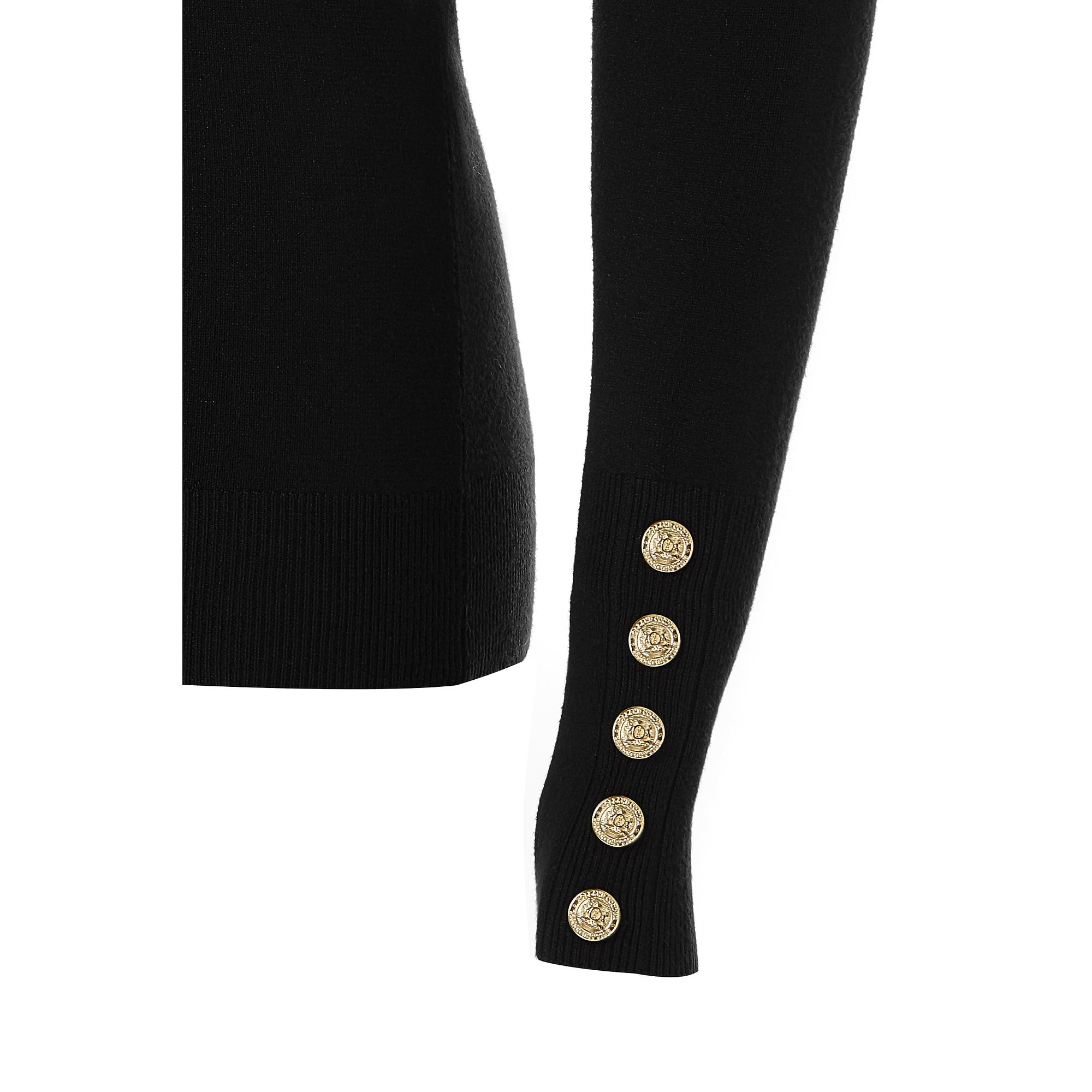 Product image 10 of 11 of Holland Cooper Women's Buttoned Knit Roll Neck - Black