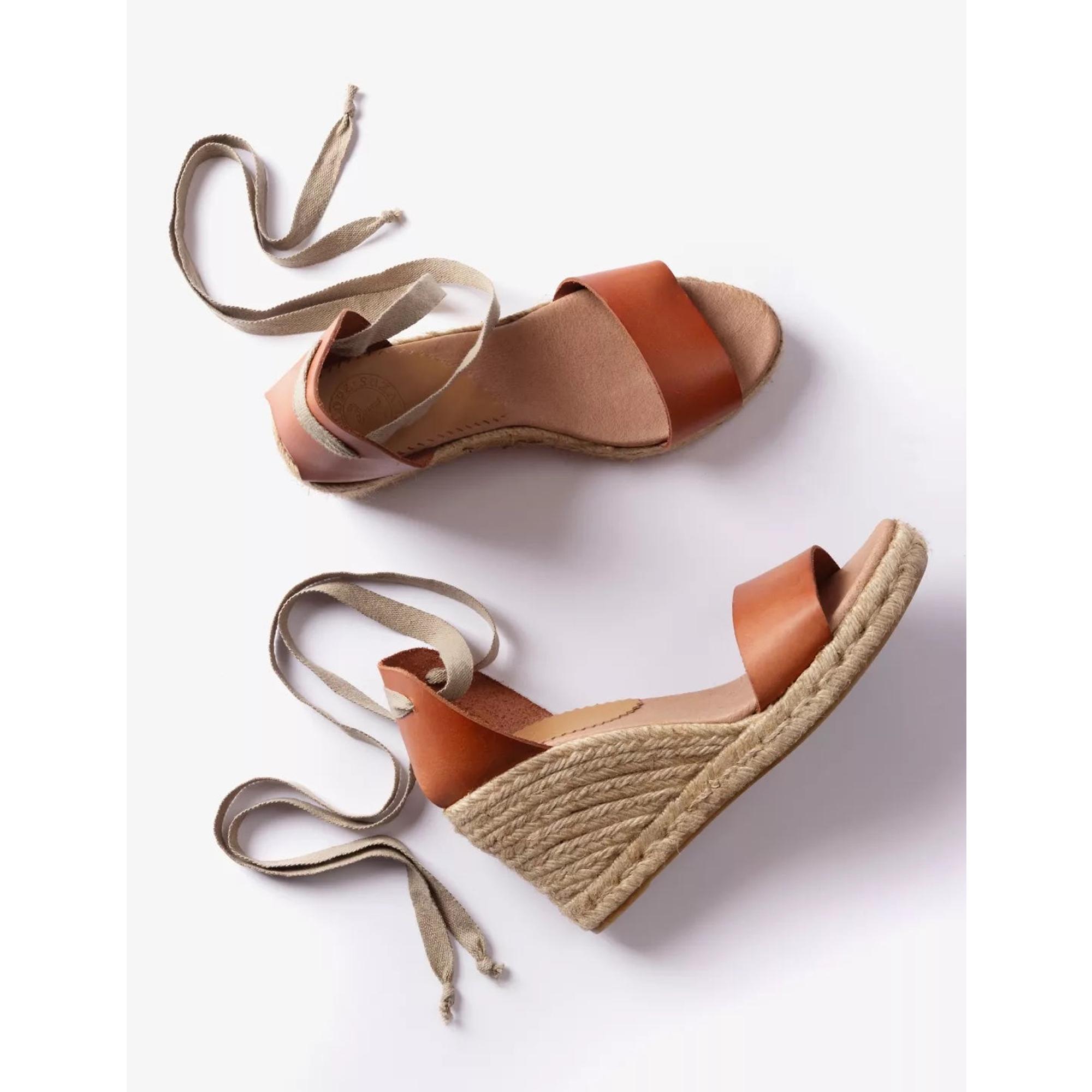 Product image 4 of 5 of Penelope Chilvers Women's Brook Leather Espadrilles - Tan