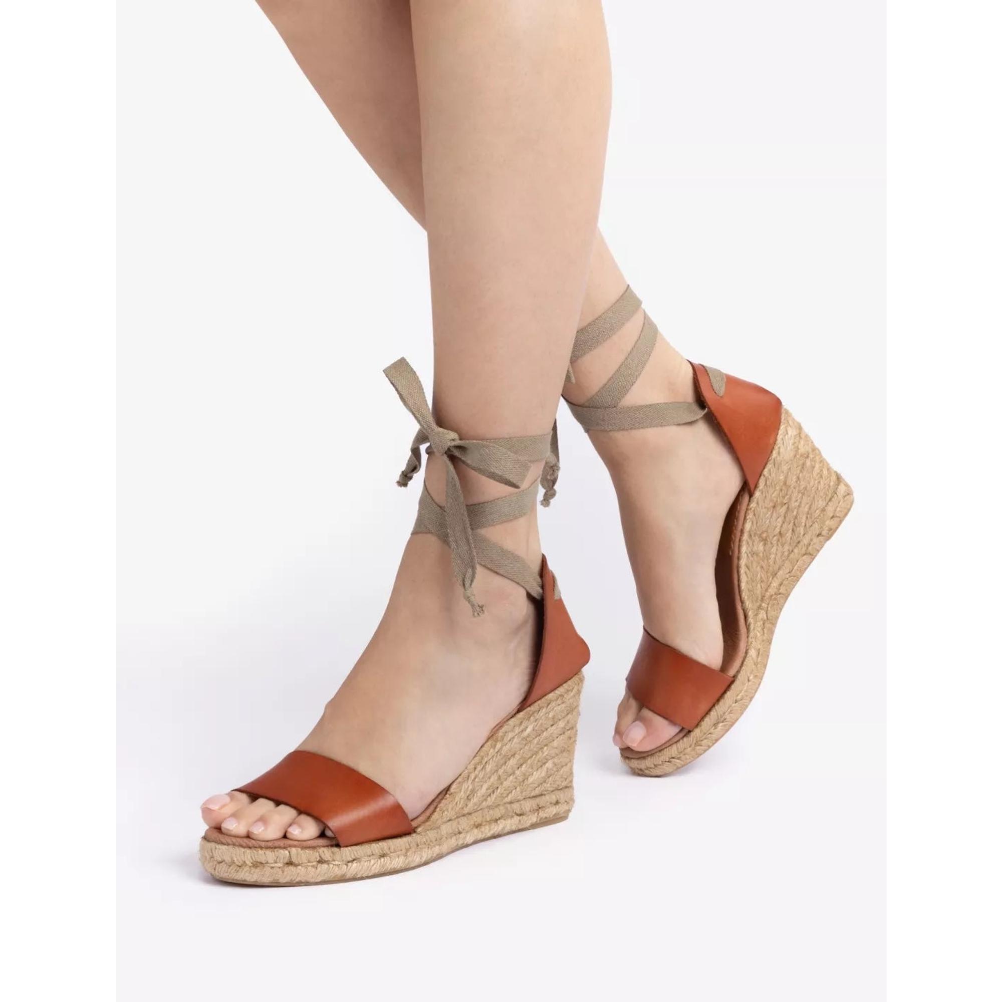 Product image 2 of 5 of Penelope Chilvers Women's Brook Leather Espadrilles - Tan