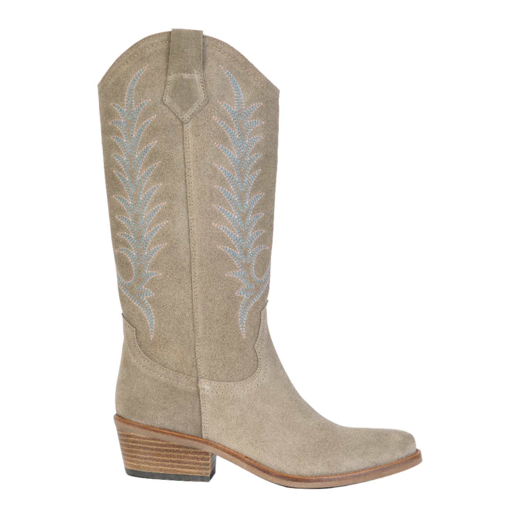 Product image 1 of 5 of Penelope Chilvers Women's Goldie Embroidered Cowboy Boots - Sand