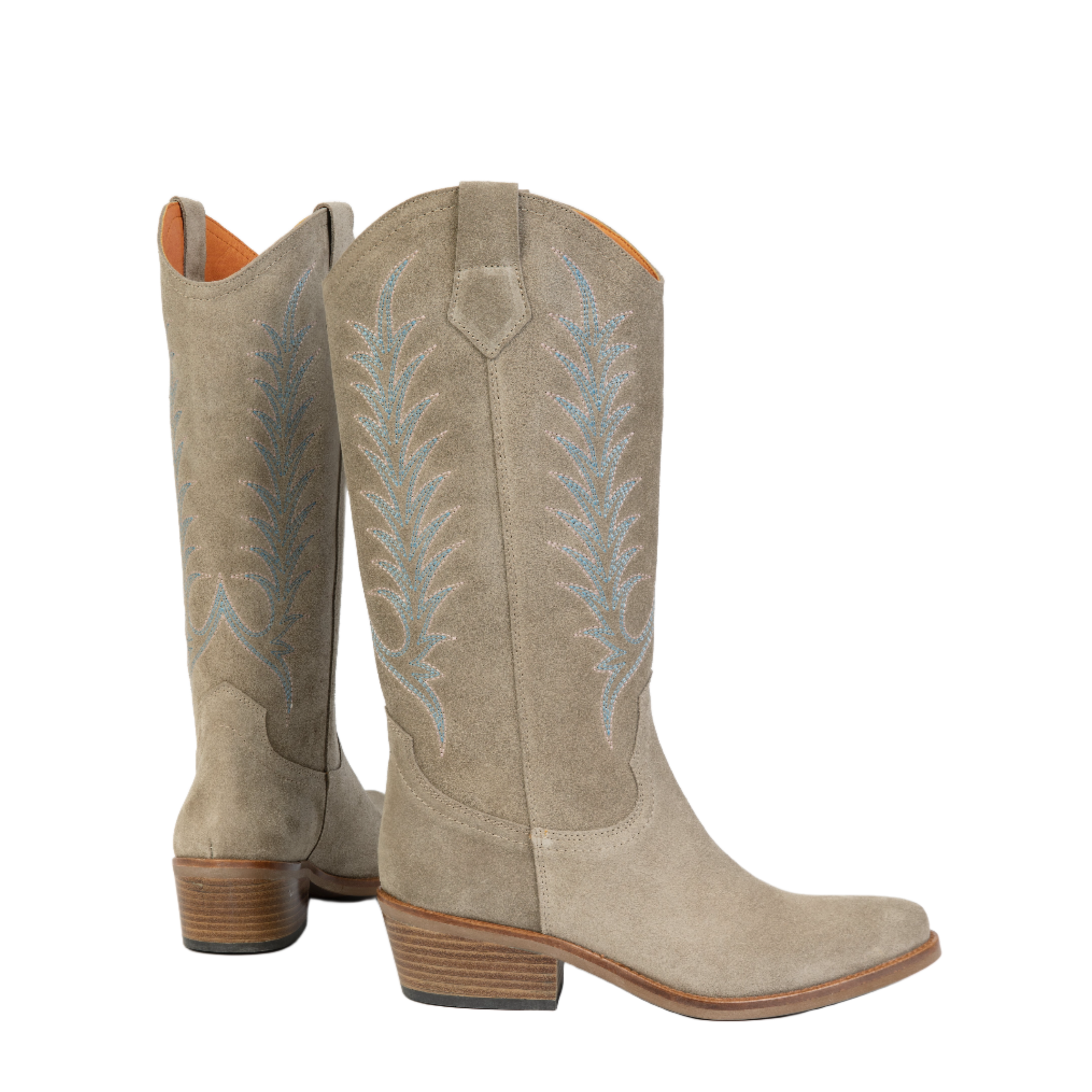 Product image 2 of 5 of Penelope Chilvers Women's Goldie Embroidered Cowboy Boots - Sand