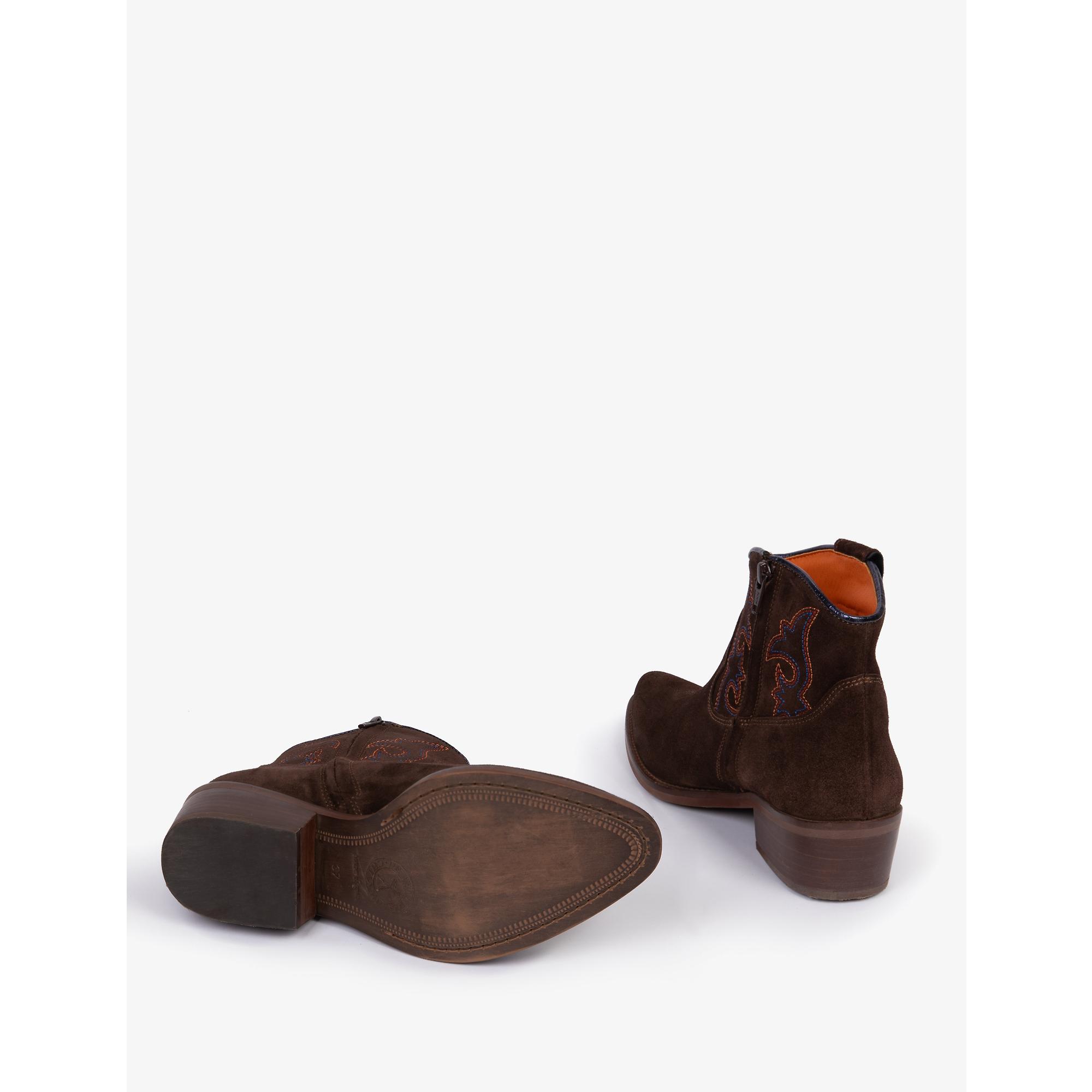 Product image 3 of 3 of Penelope Chilvers Women's Cassidy Suede Embroidered Boots - Bitter Chocolate