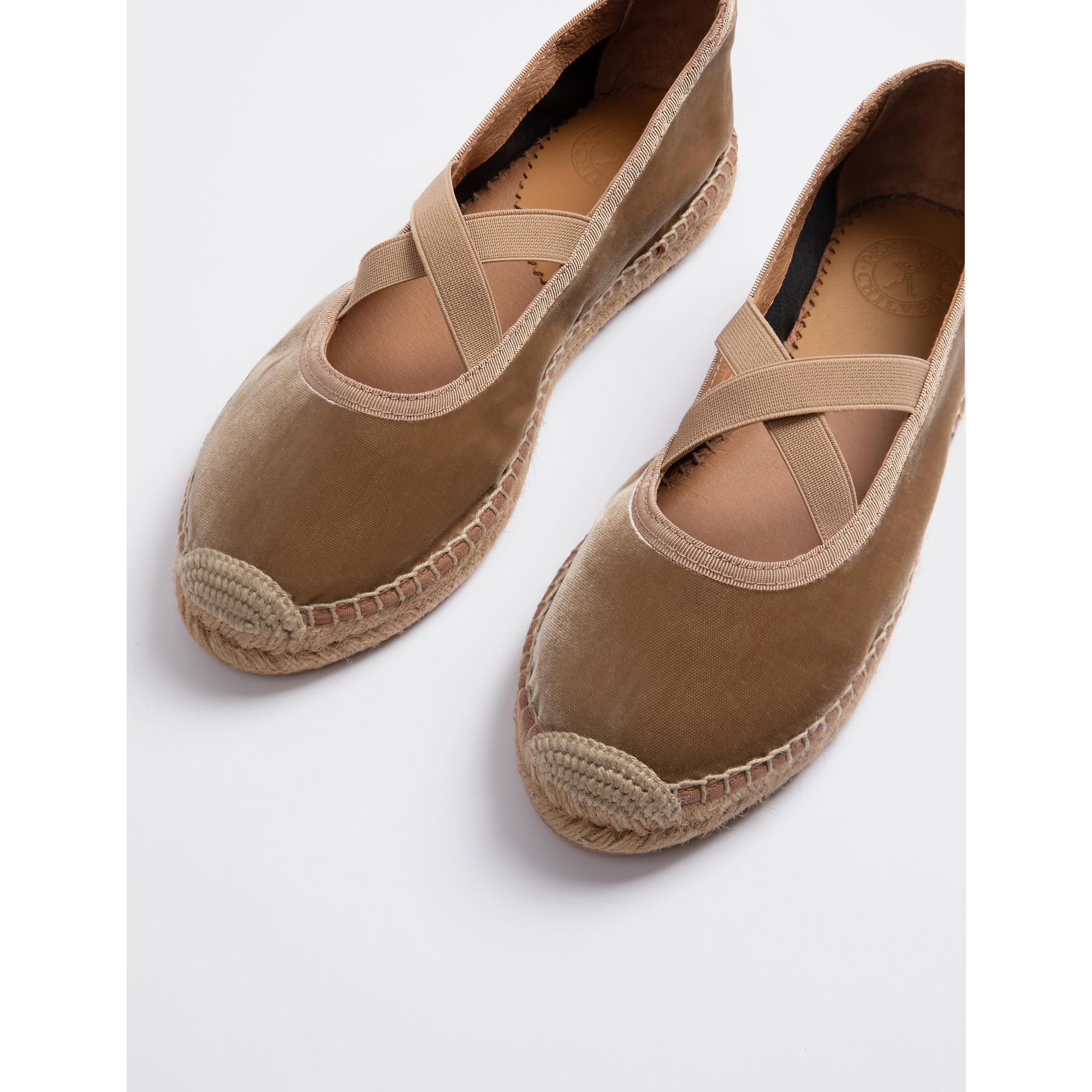 Product image 5 of 5 of Penelope Chilvers Women's Chico Velvet Espadrilles - Honey