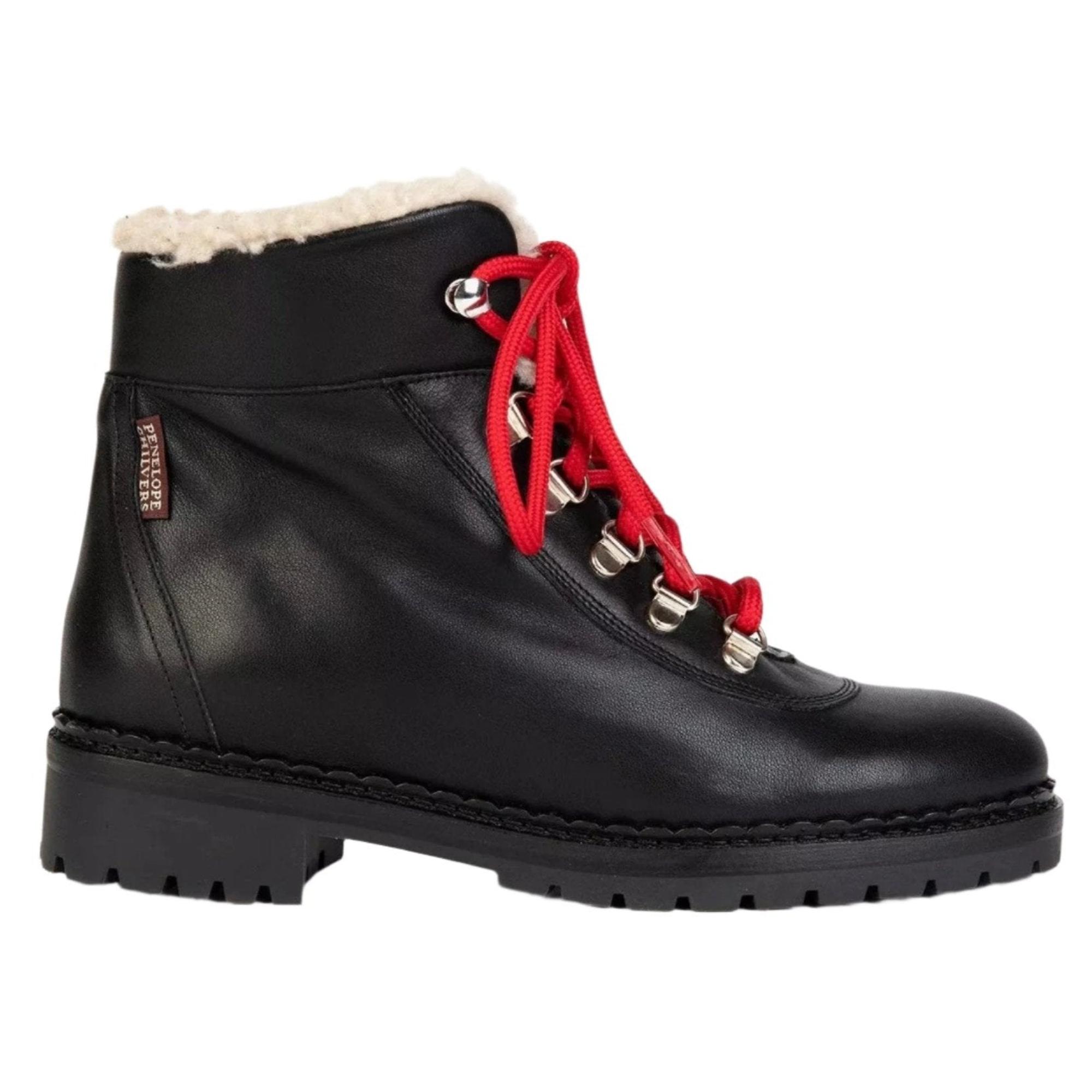 Product image 1 of 6 of Penelope Chilvers Women's Cortina Leather/Shearling Boot - Black