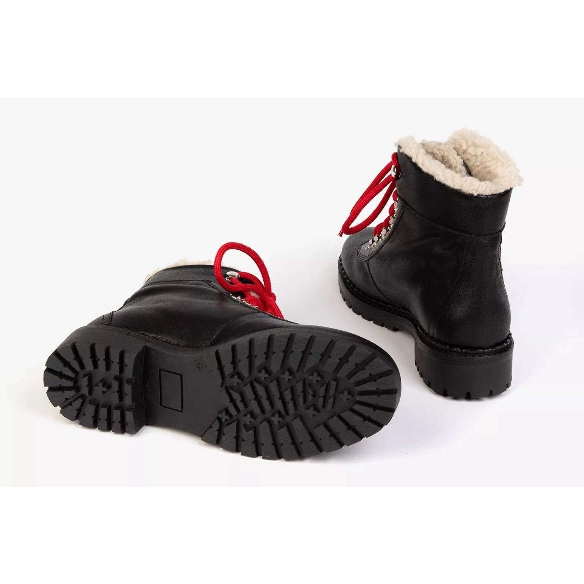 Product image 3 of 6 of Penelope Chilvers Women's Cortina Leather/Shearling Boot - Black