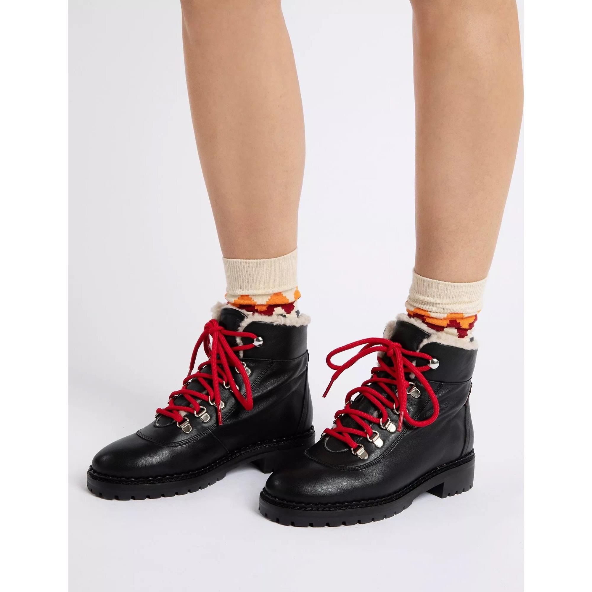 Product image 5 of 6 of Penelope Chilvers Women's Cortina Leather/Shearling Boot - Black
