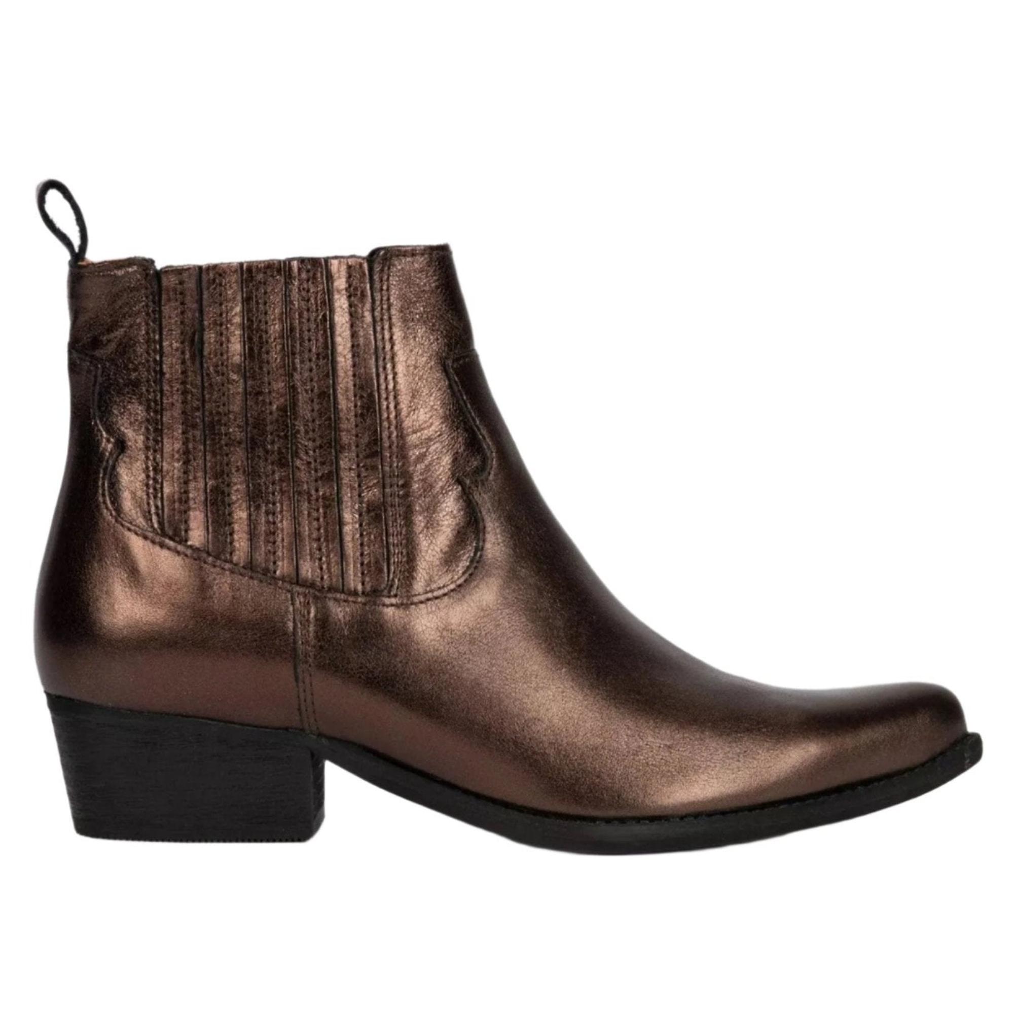 Product image 1 of 6 of Penelope Chilvers Women's Frontier Metallic Leather Boot - Walnut