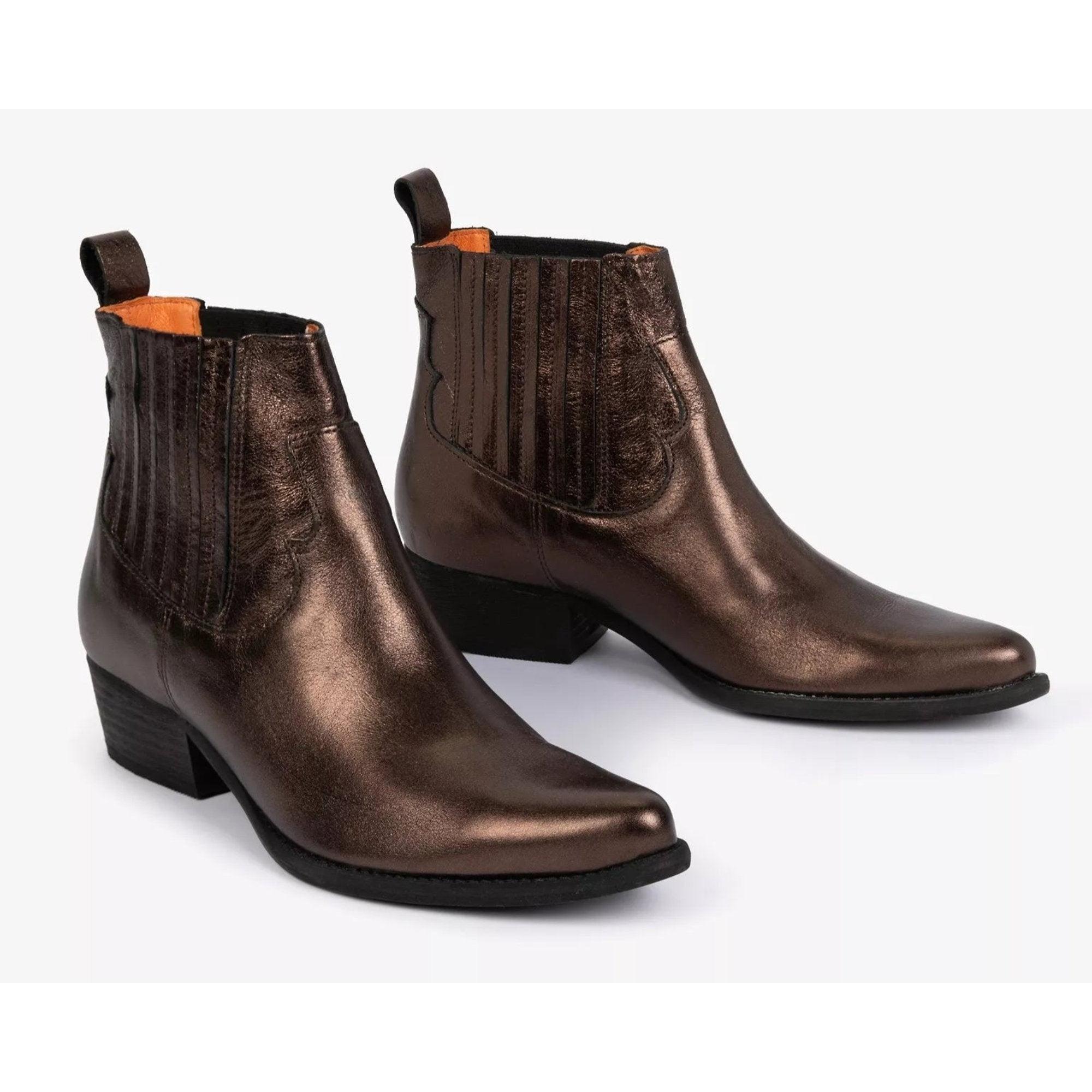 Product image 2 of 6 of Penelope Chilvers Women's Frontier Metallic Leather Boot - Walnut