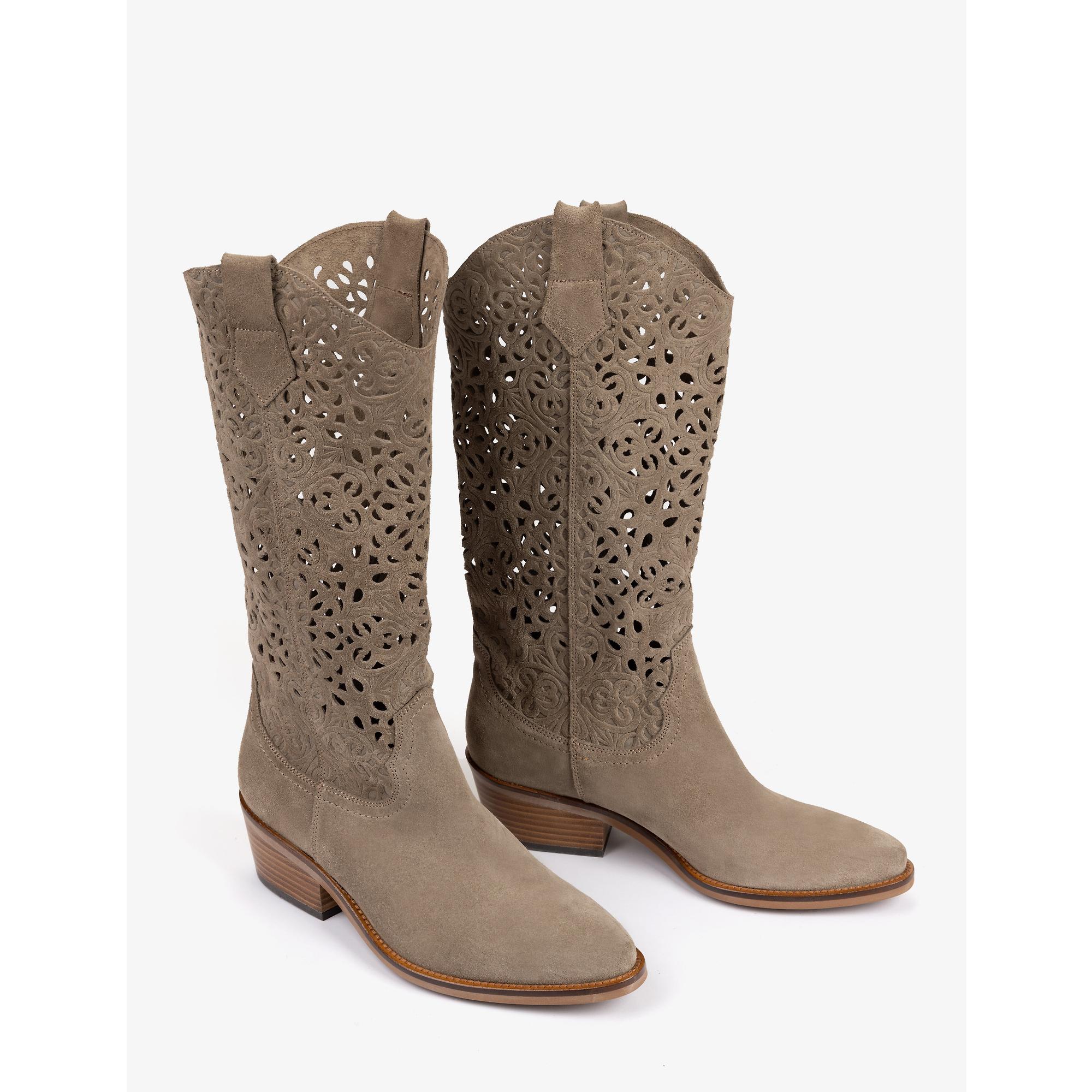 Product image 2 of 4 of Penelope Chilvers Women's Goldie Cut Out Lace Boots - Camel