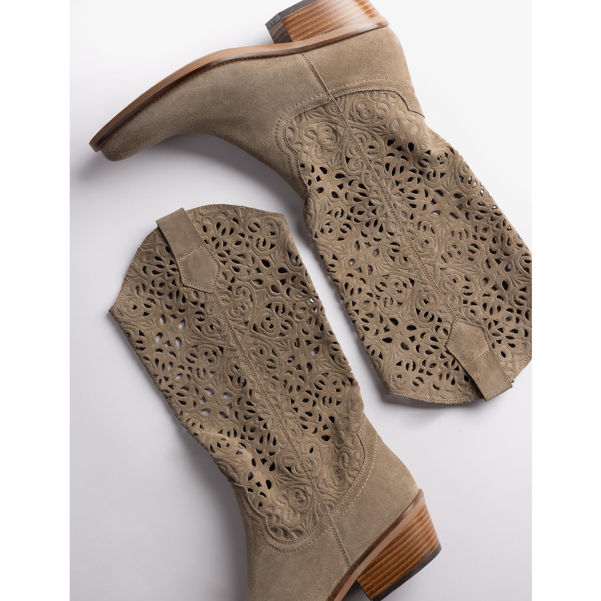 Product image 3 of 4 of Penelope Chilvers Women's Goldie Cut Out Lace Boots - Camel