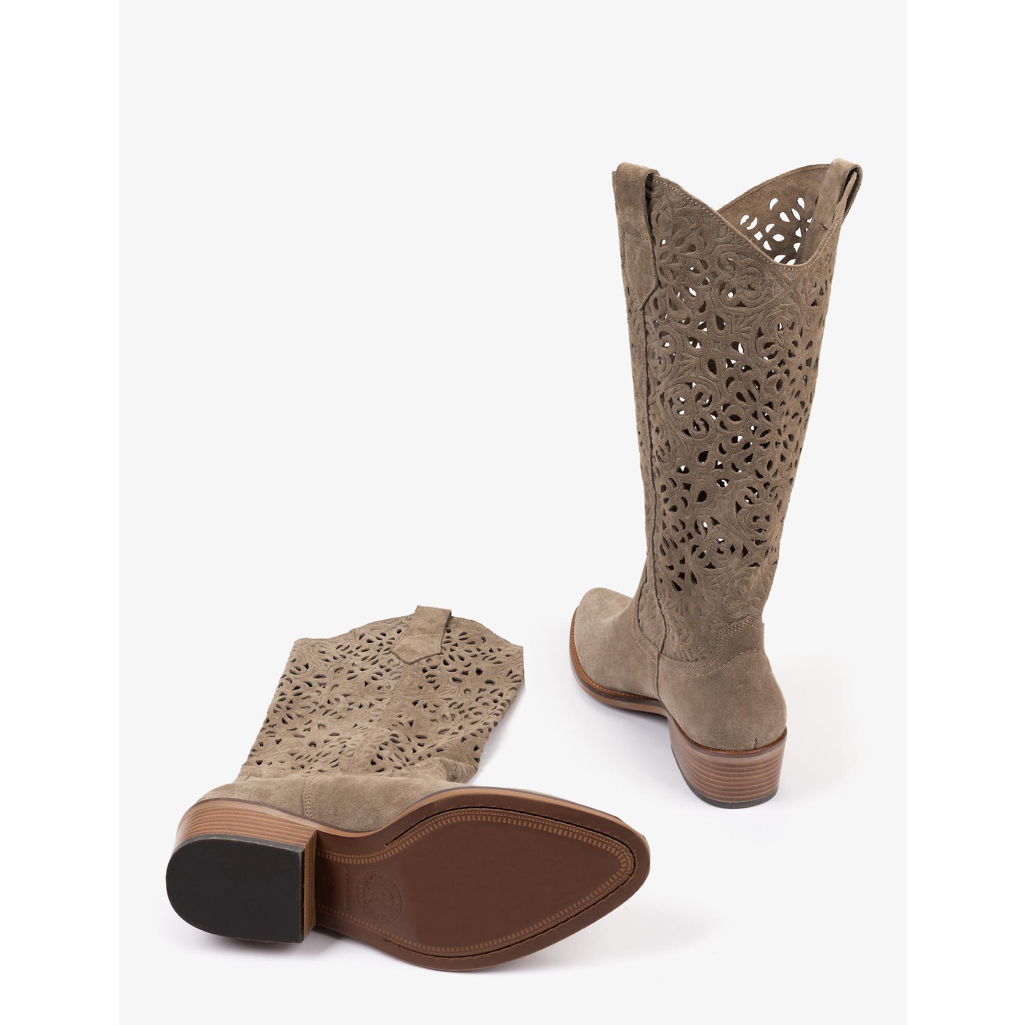 Product image 4 of 4 of Penelope Chilvers Women's Goldie Cut Out Lace Boots - Camel