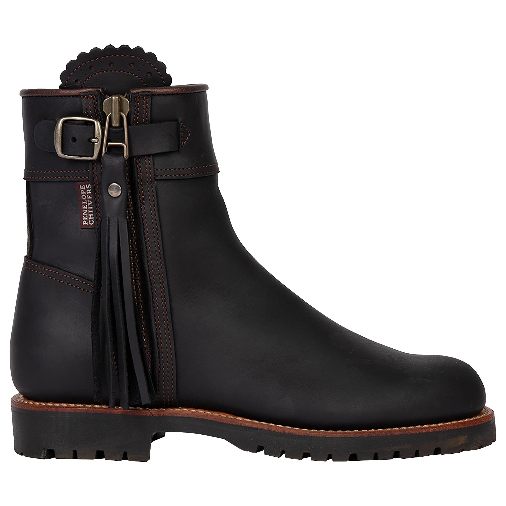 Product image 1 of 4 of Penelope Chilvers Women's Inclement Cropped Tassel Boots - Black