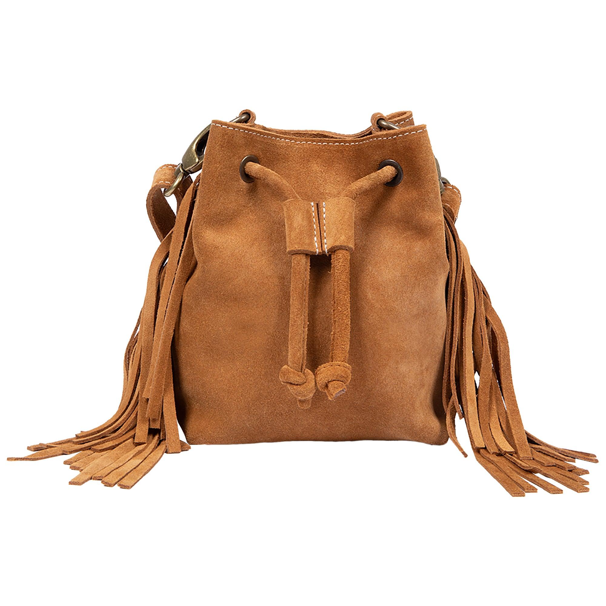 Product image 1 of 3 of Penelope Chilvers Women's Mini Fringe Suede Bag - Tan