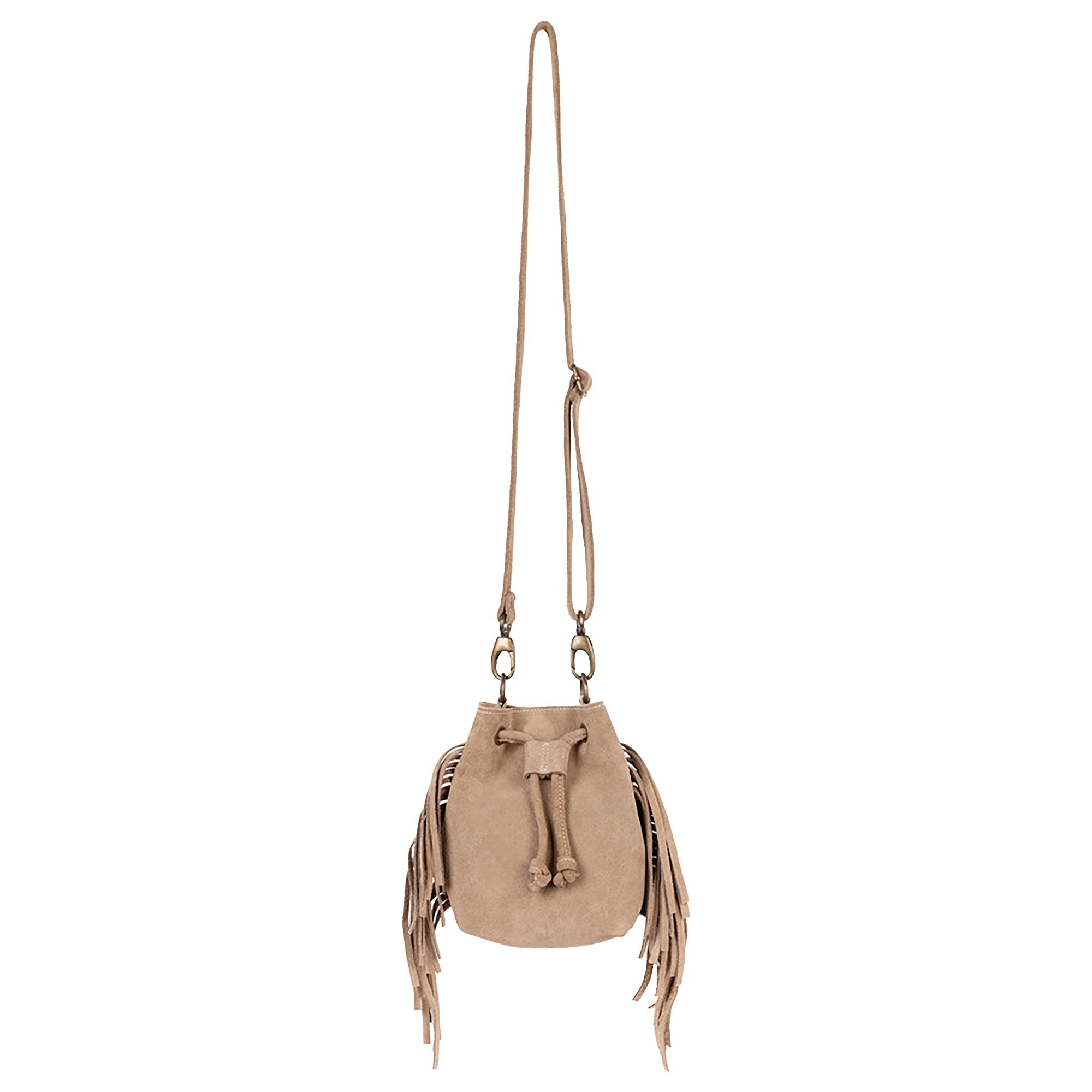 Product image 1 of 3 of Penelope Chilvers Women's Mini Fringe Suede Bag - Taupe